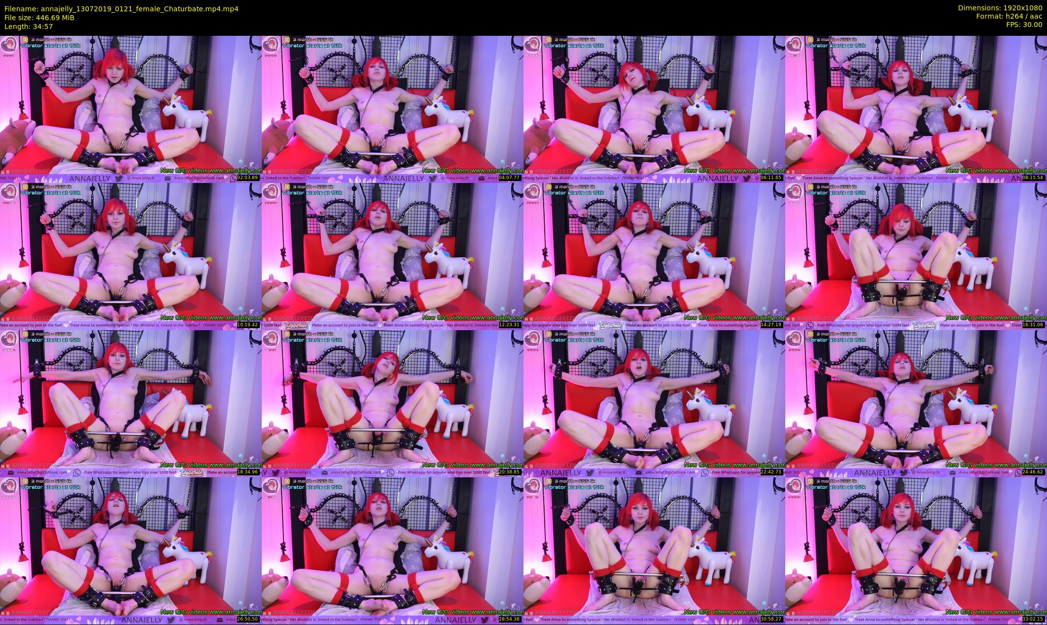 annajelly — 35 minute Chaturbate couple cam show recording, 1080p, Jul 13, 2019