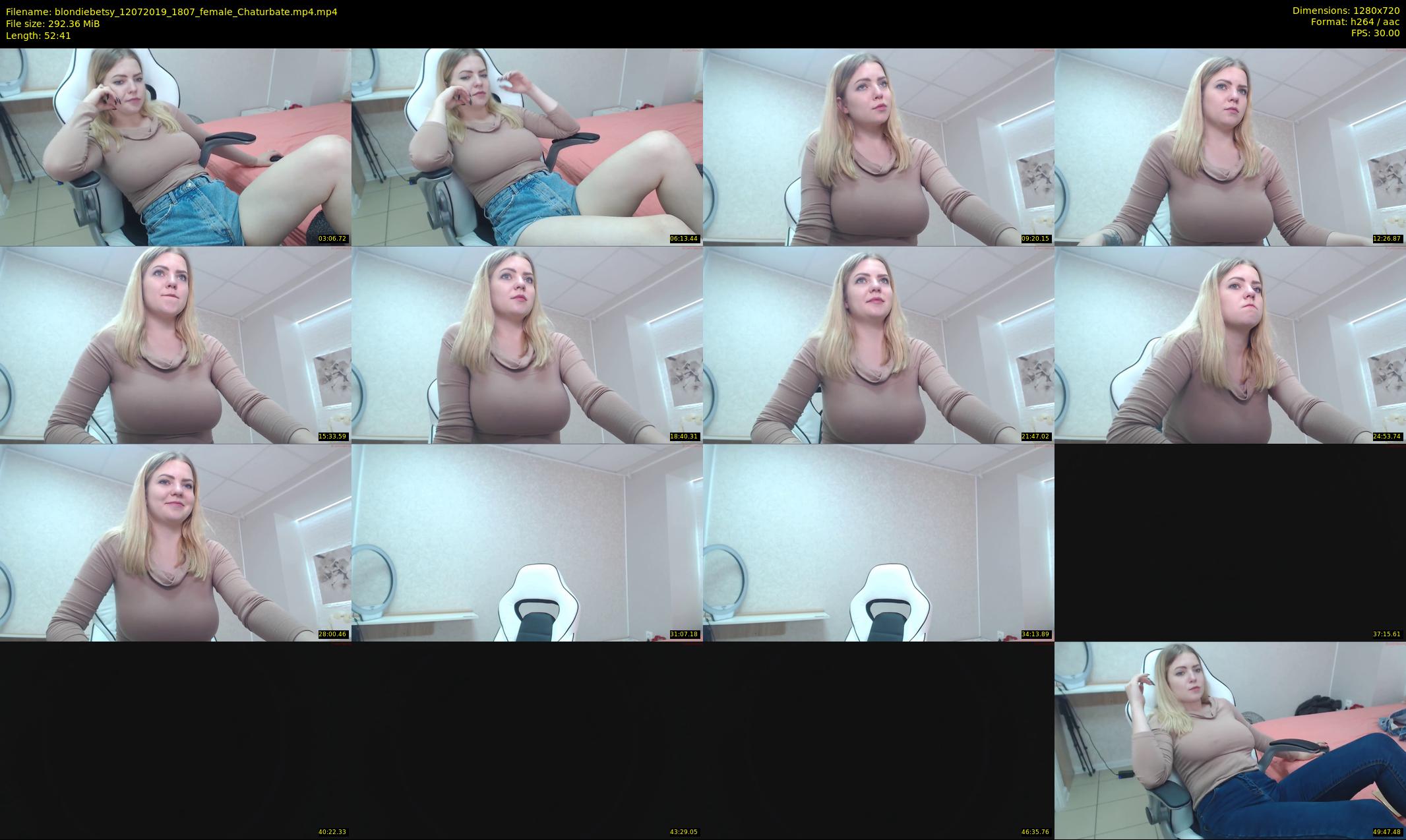 blondiebetsy — 53 minute Chaturbate female cam show recording, 720p, Jul 12, 2019