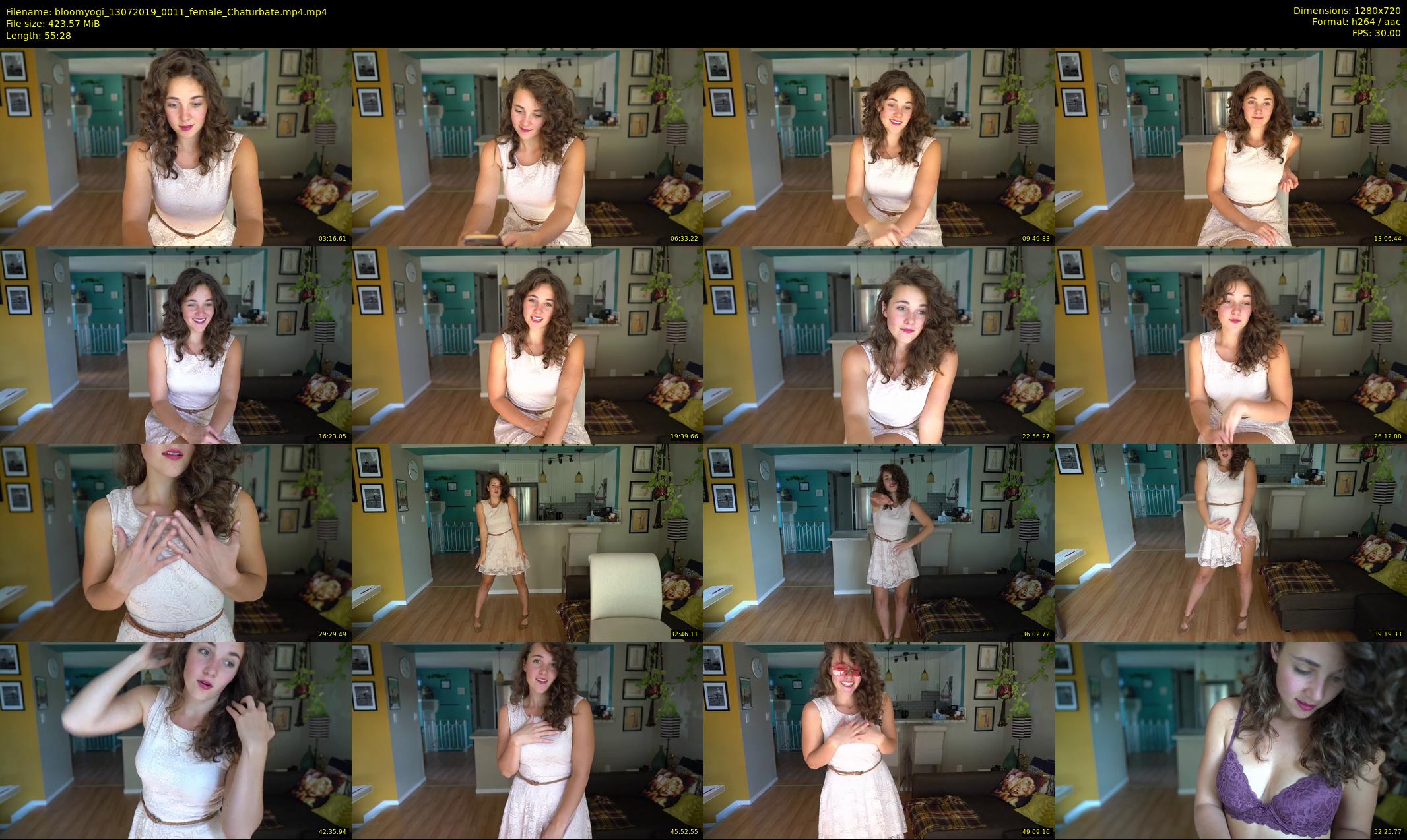 bloomyogi — 56 minute Chaturbate female cam show recording, 720p, Jul 13, 2019