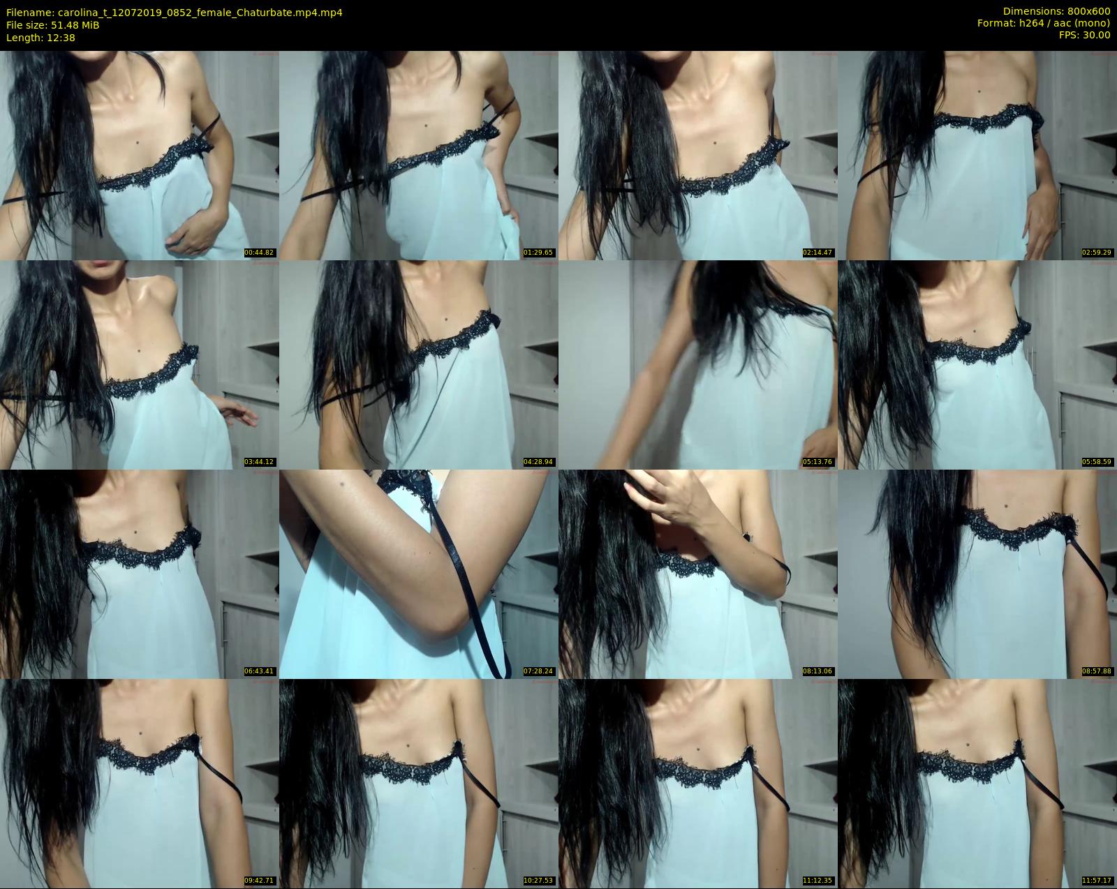 carolina_t — 13 minute Chaturbate female cam show recording, 480p, Jul 12, 2019
