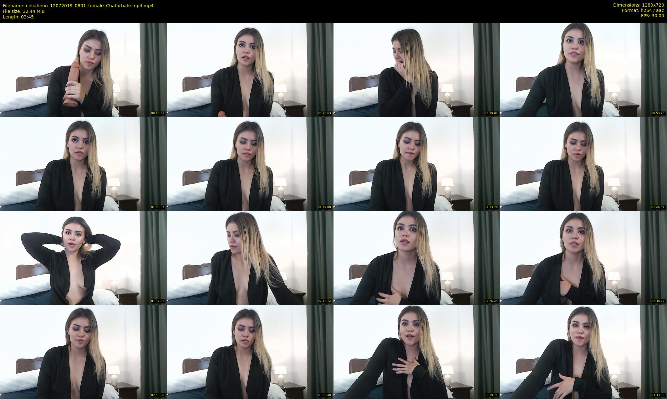 celiahenn — 4 minute Chaturbate female cam show recording, 720p, Jul 12, 2019