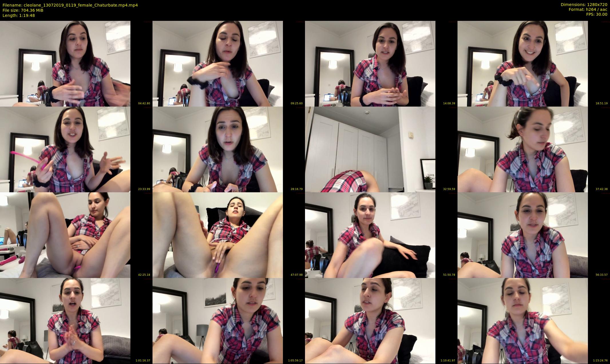 cleolane — 80 minute Chaturbate female cam show recording, 720p, Jul 13, 2019