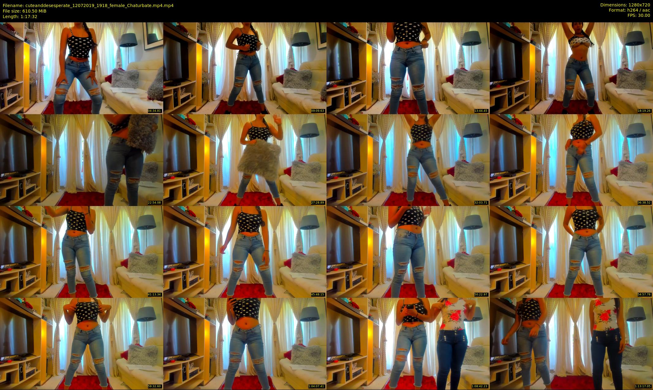 cuteanddesesperate — 78 minute Chaturbate female cam show recording, 720p, Jul 12, 2019