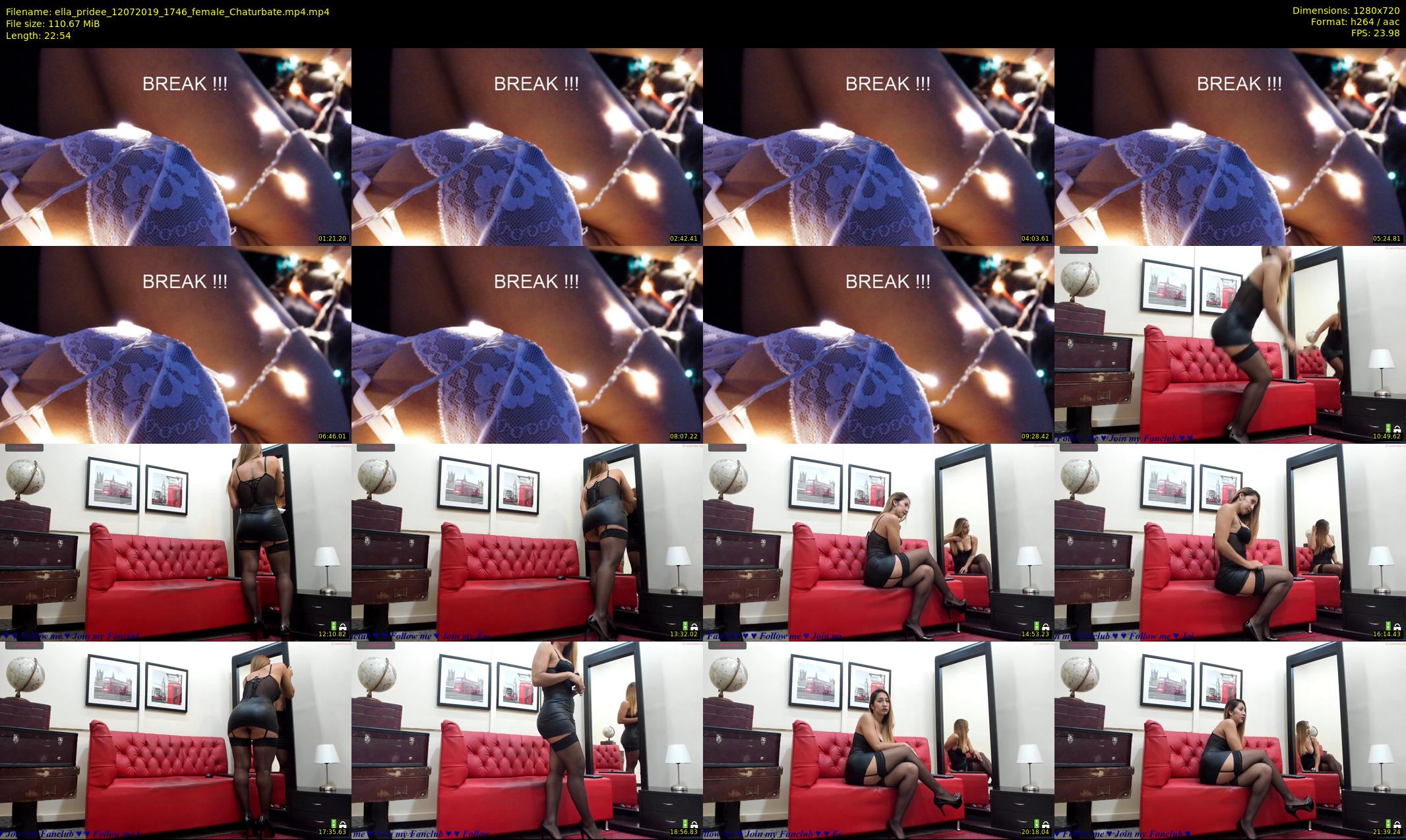 ella_pridee — 23 minute Chaturbate female cam show recording, 720p, Jul 12, 2019
