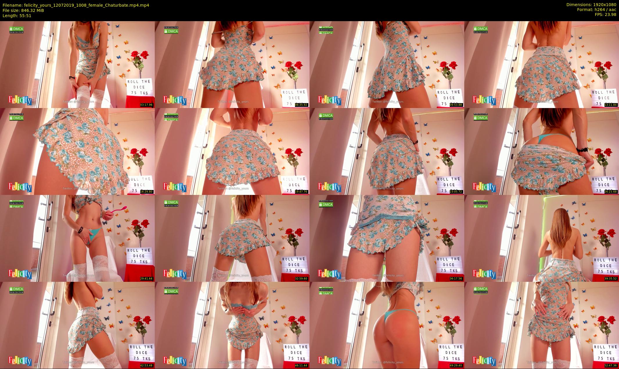 felicity_yours — 56 minute Chaturbate female cam show recording, 1080p, Jul 12, 2019