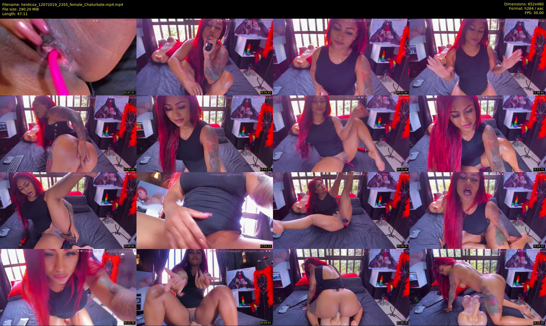 heidicox — 48 minute Chaturbate female cam show recording, 480p, Jul 12, 2019