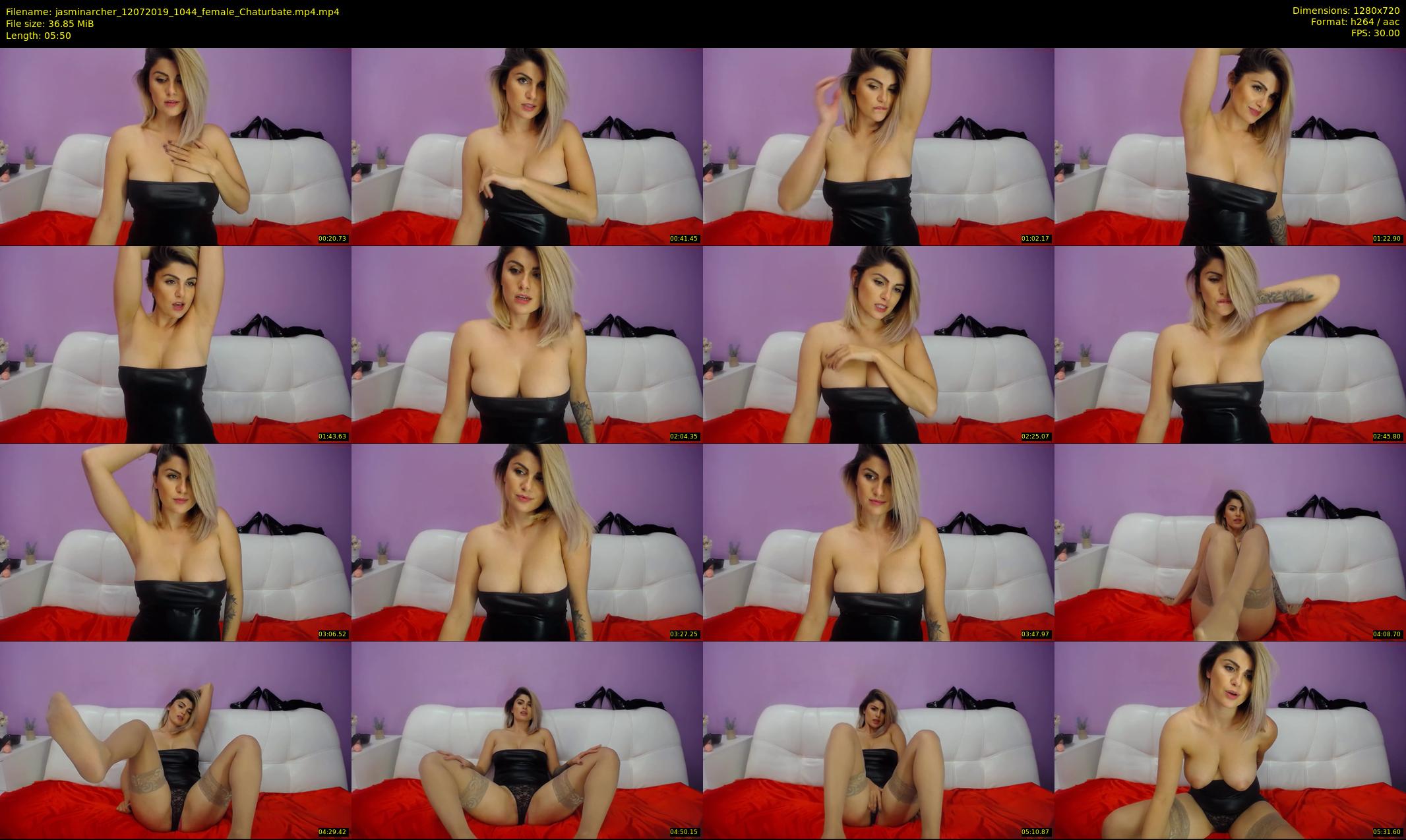 jasminarcher — 6 minute Chaturbate female cam show recording, 720p, Jul 12, 2019