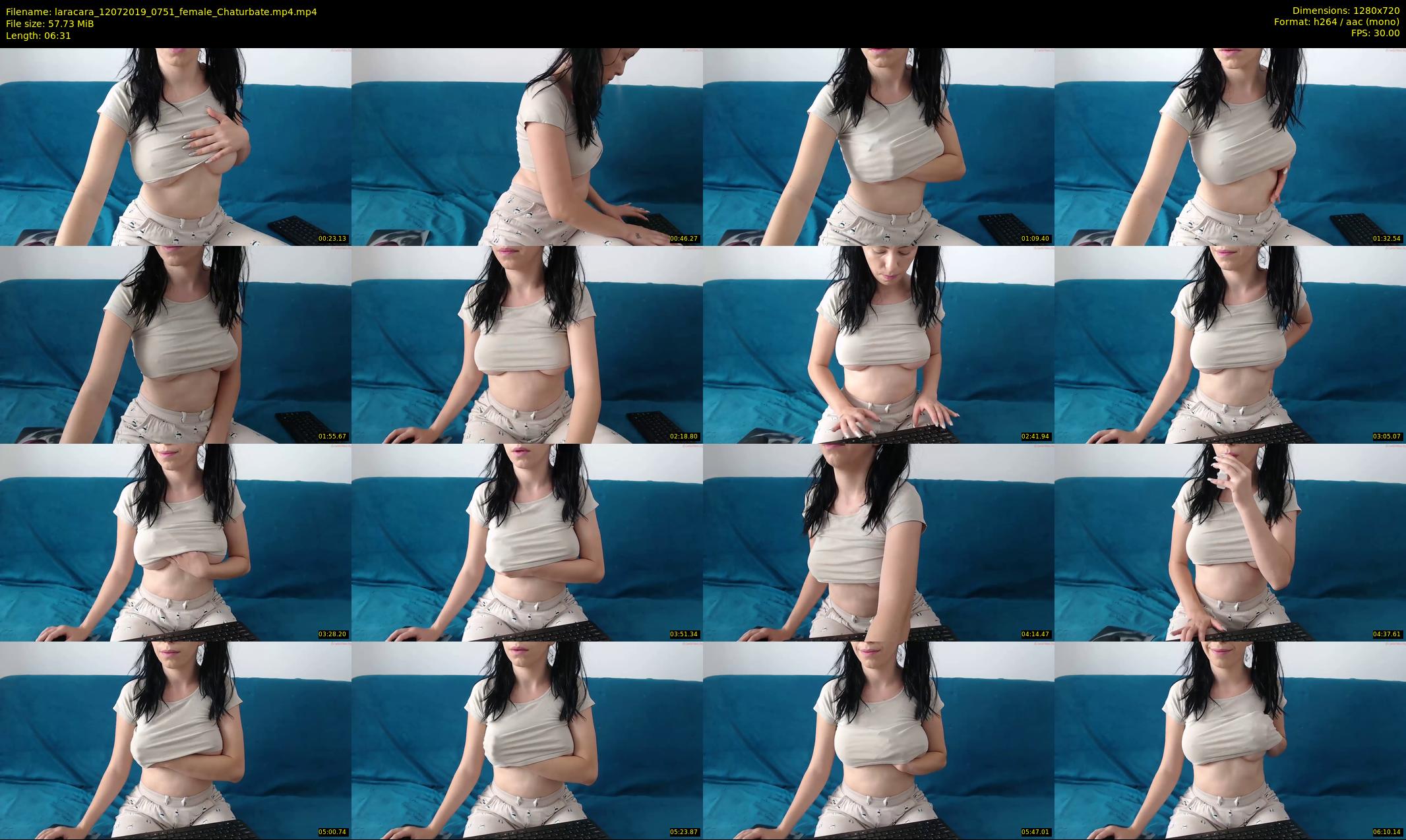 laracara — 7 minute Chaturbate female cam show recording, 720p, Jul 12, 2019
