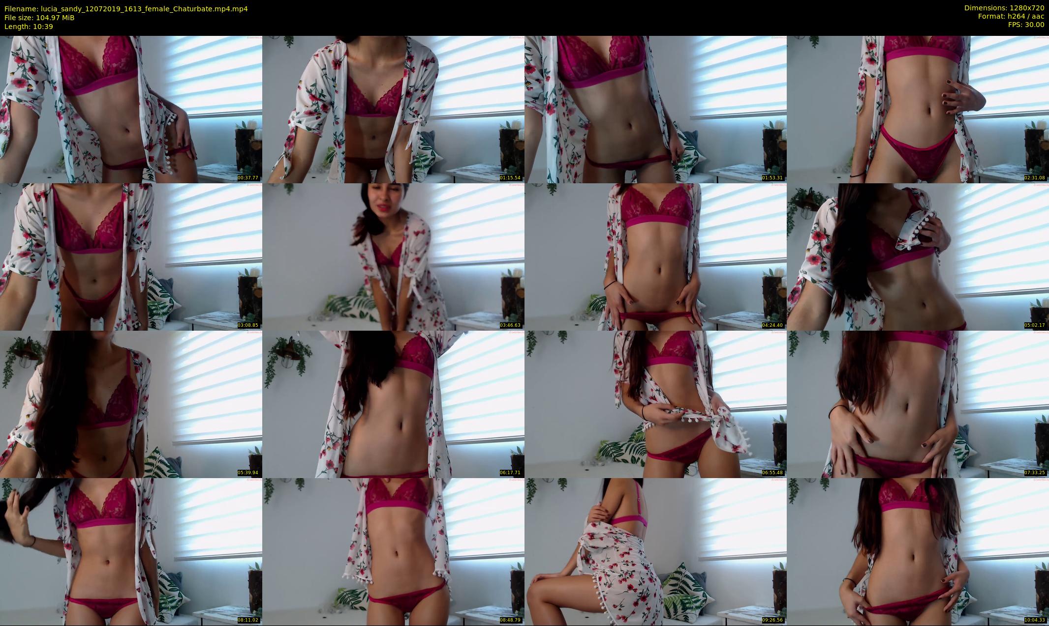 lucia_sandy — 11 minute Chaturbate female cam show recording, 720p, Jul 12, 2019
