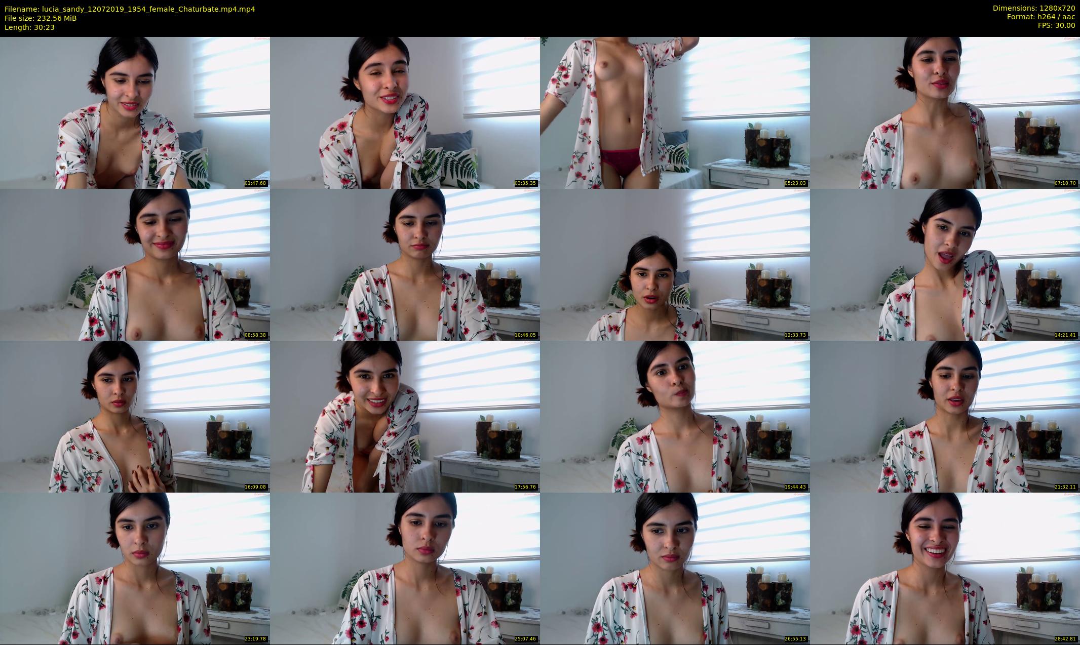 lucia_sandy — 31 minute Chaturbate female cam show recording, 720p, Jul 12, 2019