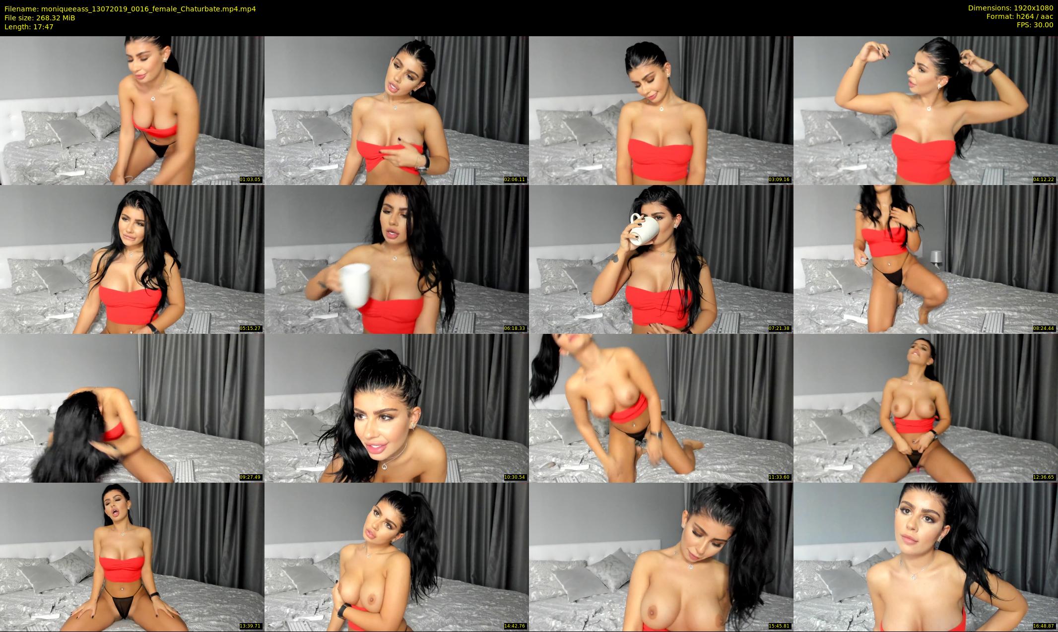 moniqueeass — 18 minute Chaturbate female cam show recording, 1080p, Jul 13, 2019