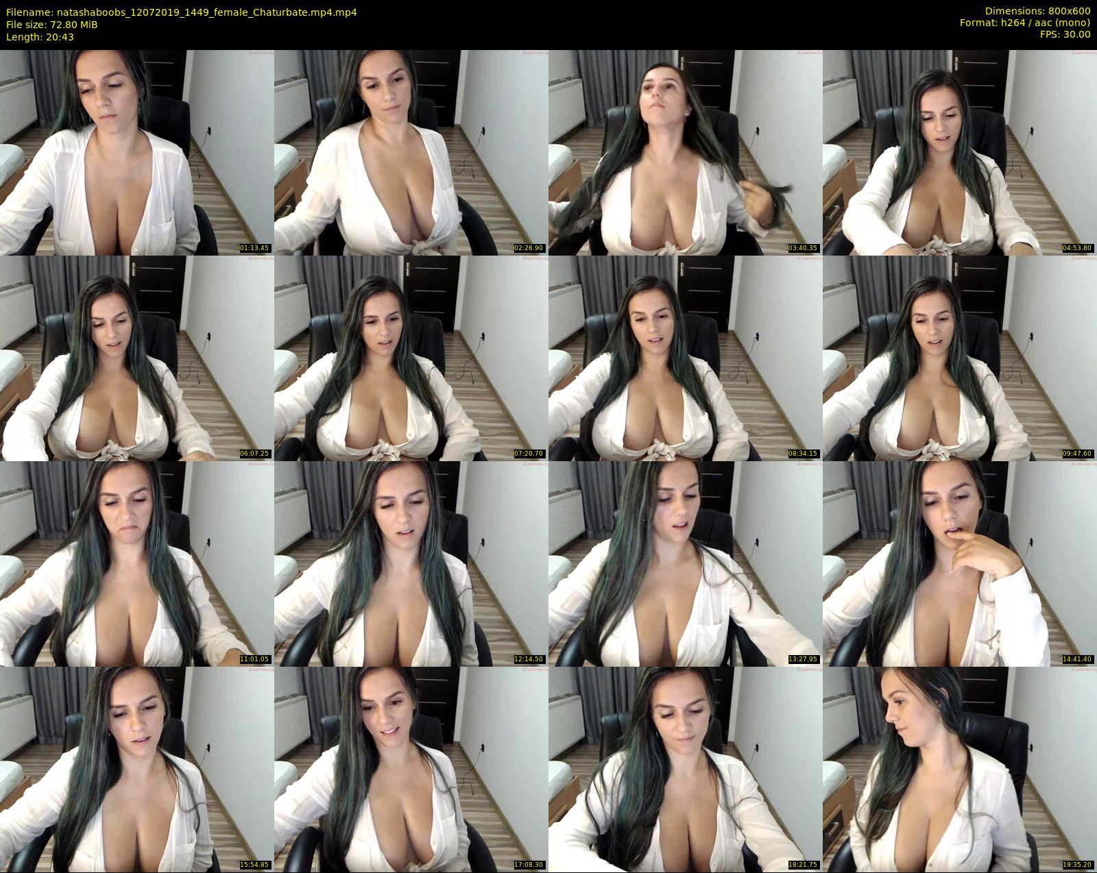 natashaboobs — 21 minute Chaturbate female cam show recording, 480p, Jul 12, 2019