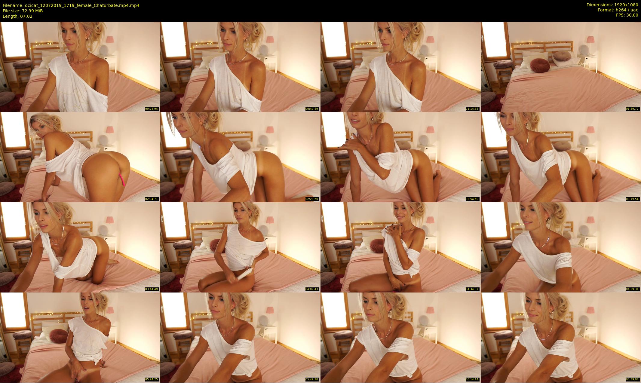 ocicat — 8 minute Chaturbate female cam show recording, 1080p, Jul 12, 2019