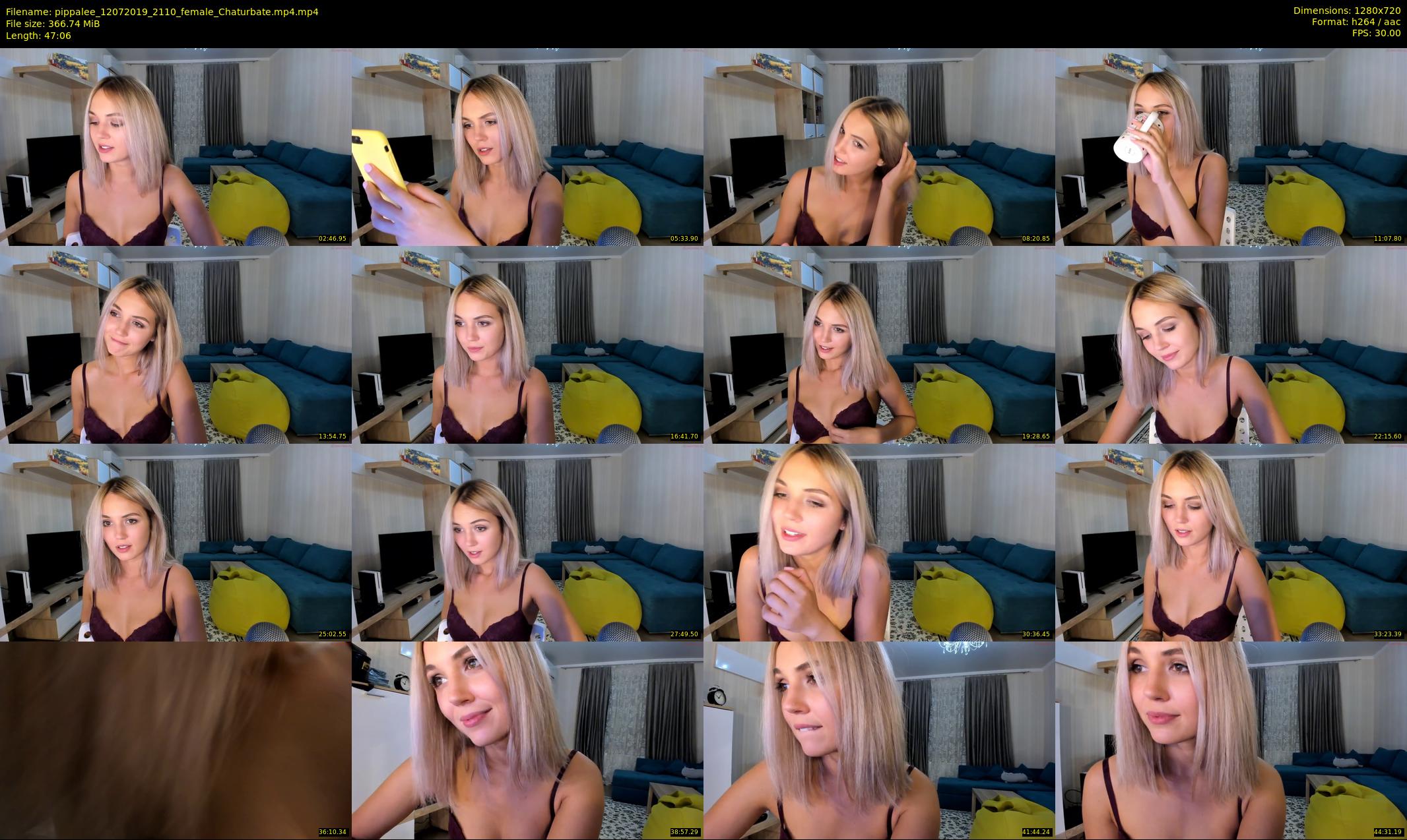 pippalee — 48 minute Chaturbate female cam show recording, 720p, Jul 12, 2019