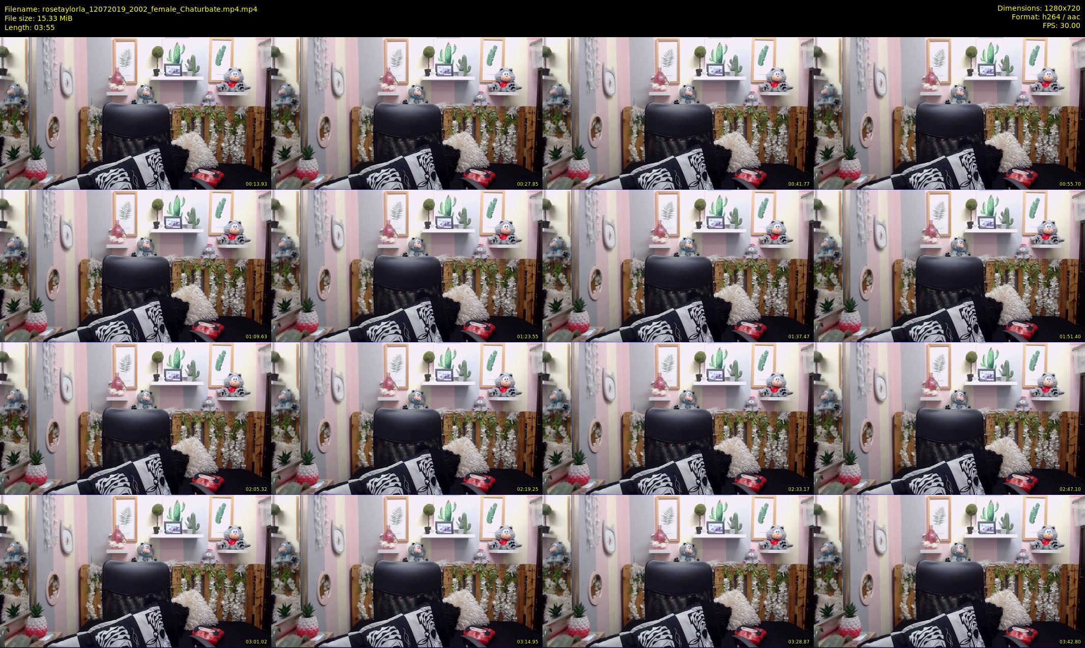 rosetaylorla — 4 minute Chaturbate female cam show recording, 720p, Jul 12, 2019