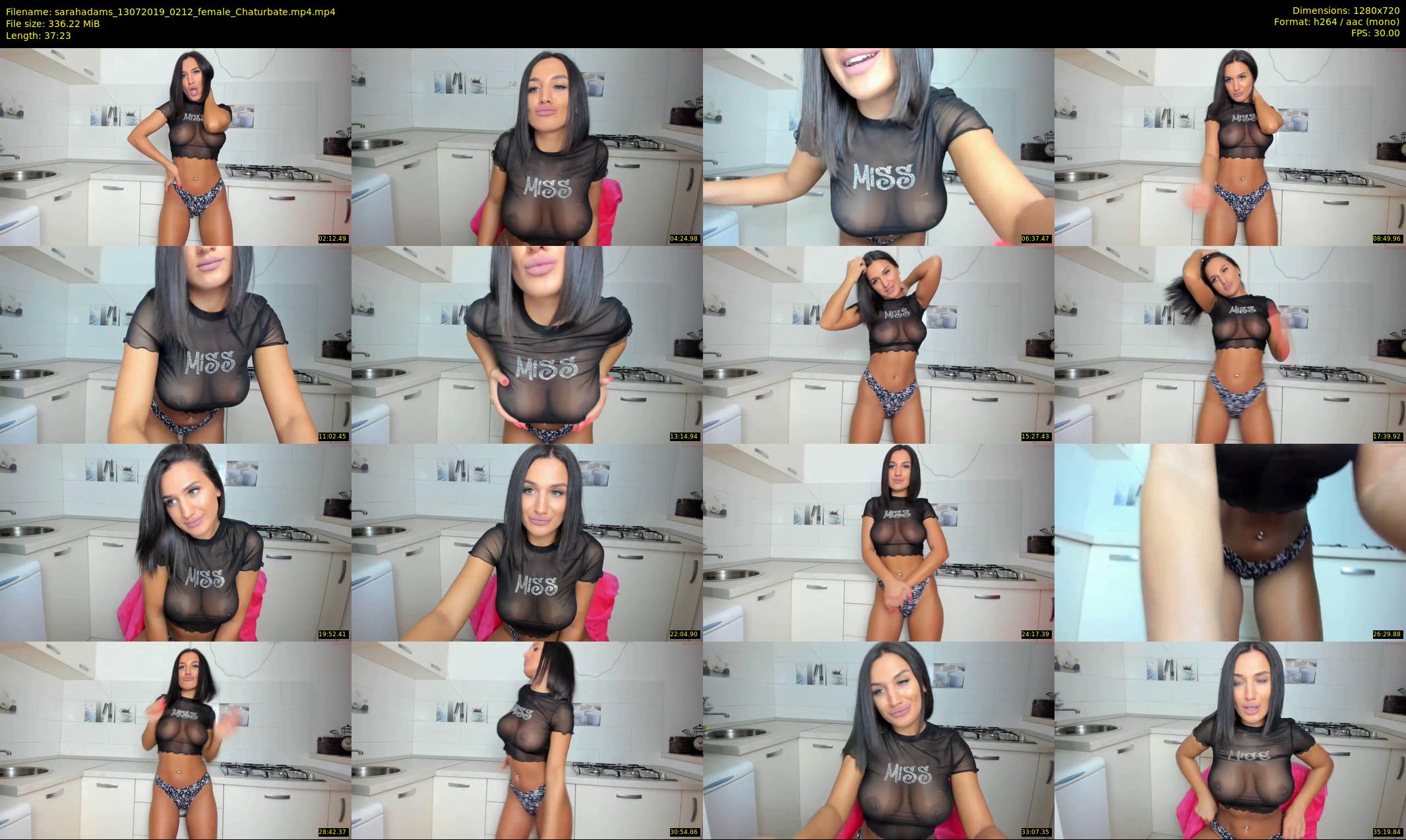 sarahadams — 38 minute Chaturbate female cam show recording, 720p, Jul 13, 2019