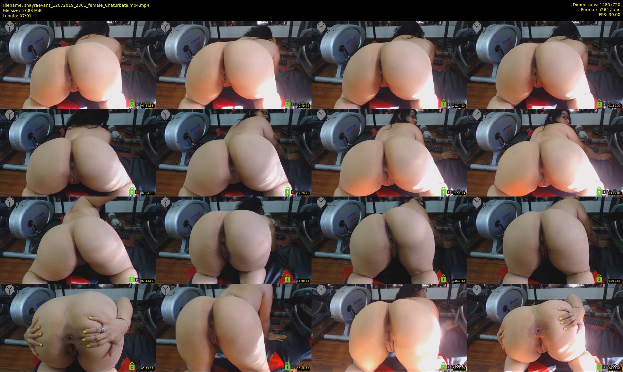 shayraevans — 8 minute Chaturbate female cam show recording, 720p, Jul 12, 2019