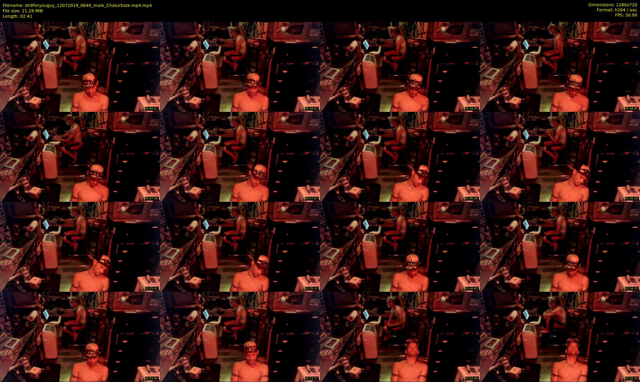 str8foryouguy — 3 minute Chaturbate male cam show recording, 720p, Jul 12, 2019