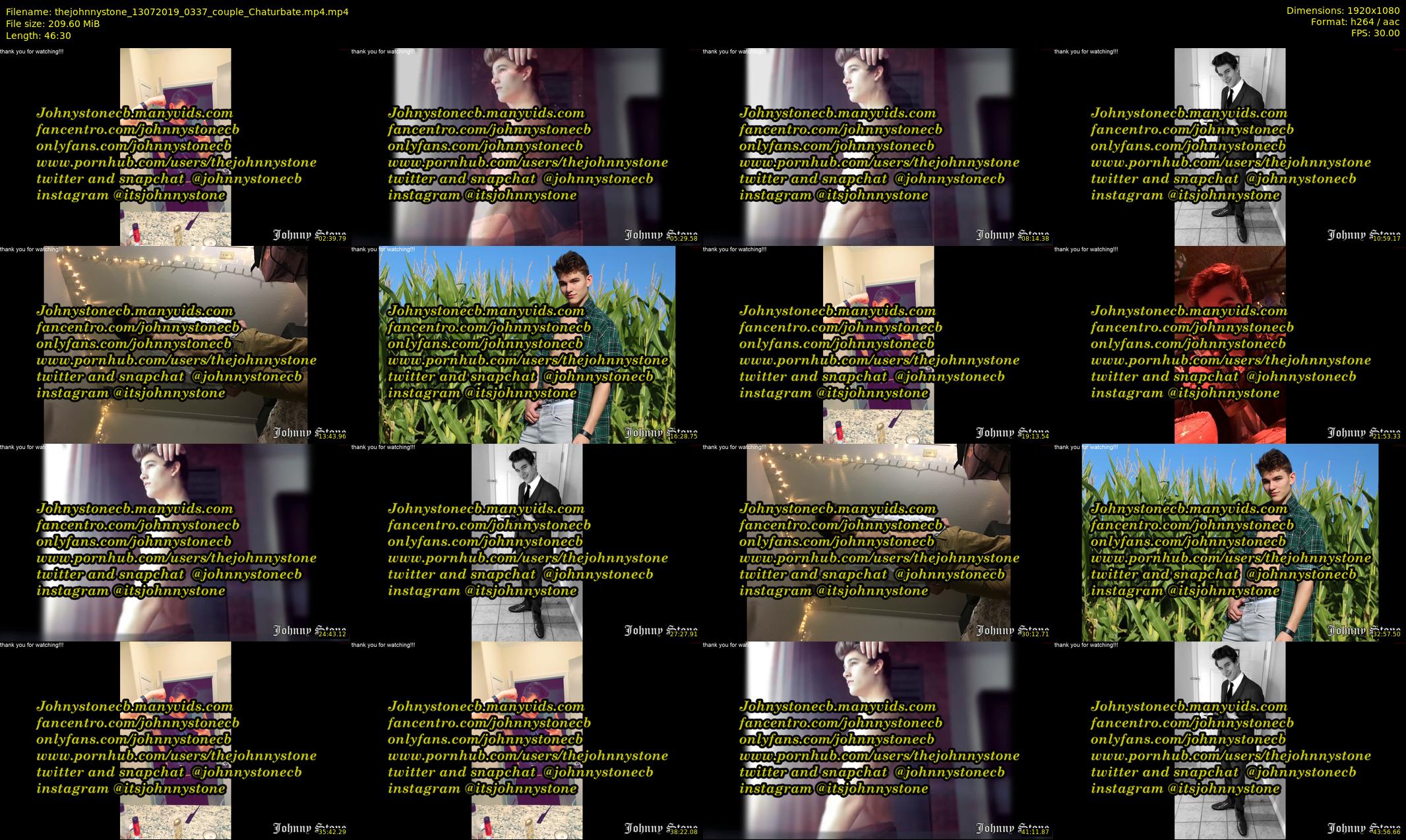 thejohnnystone — 47 minute Chaturbate male cam show recording, 1080p, Jul 13, 2019