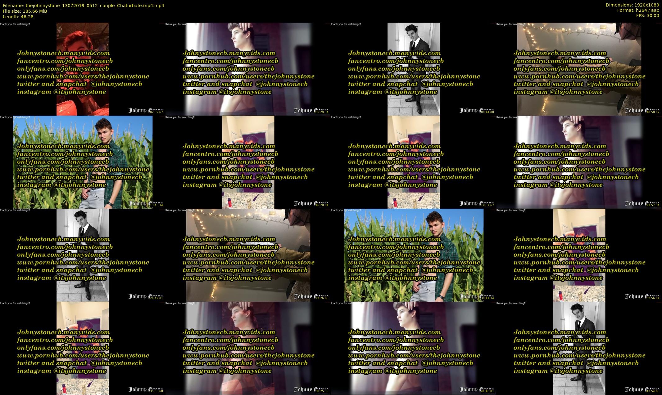thejohnnystone — 47 minute Chaturbate male cam show recording, 1080p, Jul 13, 2019