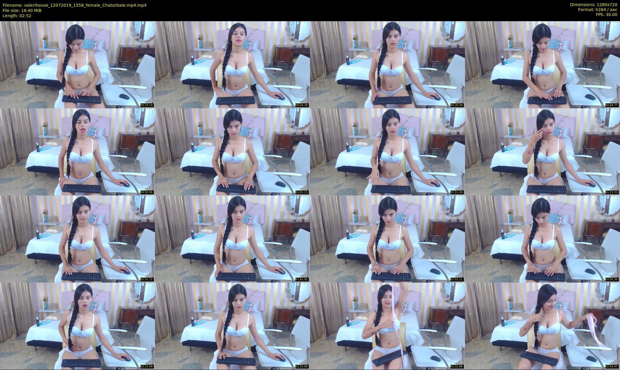 valerihouse — 3 minute Chaturbate female cam show recording, 720p, Jul 12, 2019