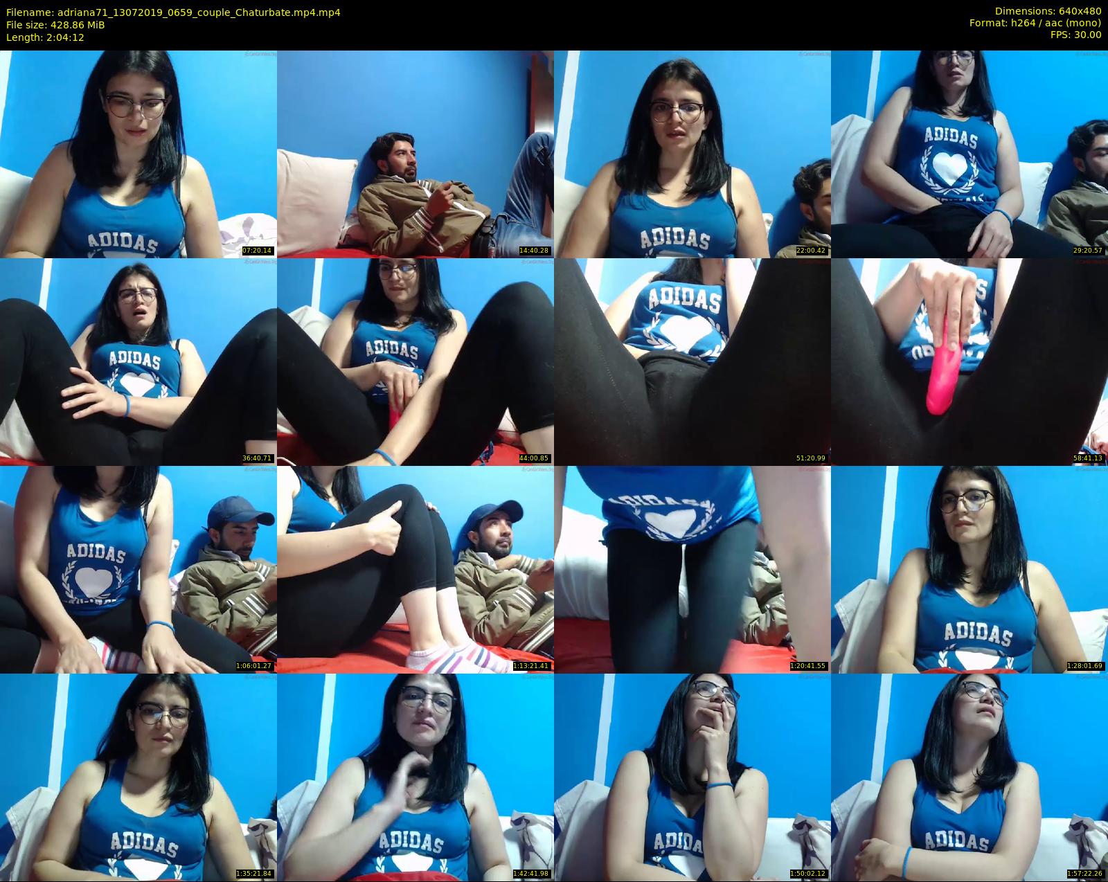 adriana71 — 125 minute Chaturbate couple cam show recording, 480p, Jul 13, 2019