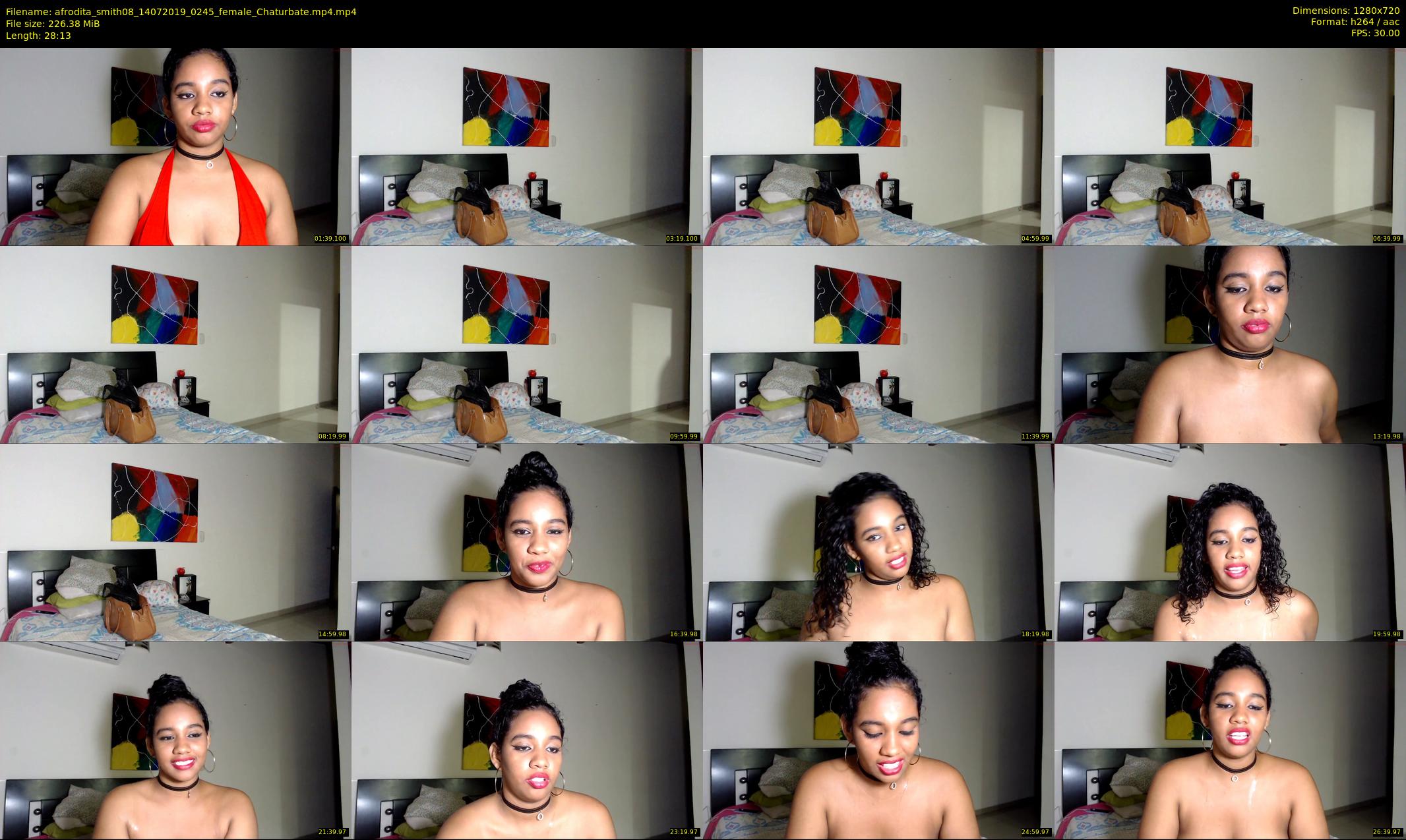 afrodita_smith08 — 29 minute Chaturbate female cam show recording, 720p, Jul 14, 2019