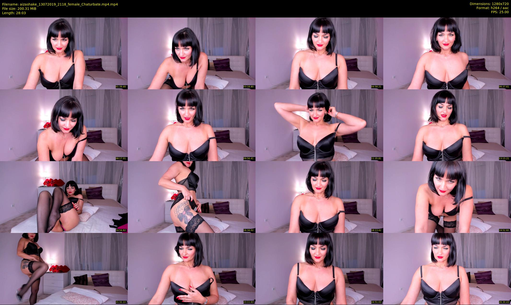 aizashake — 29 minute Chaturbate female cam show recording, 720p, Jul 13, 2019