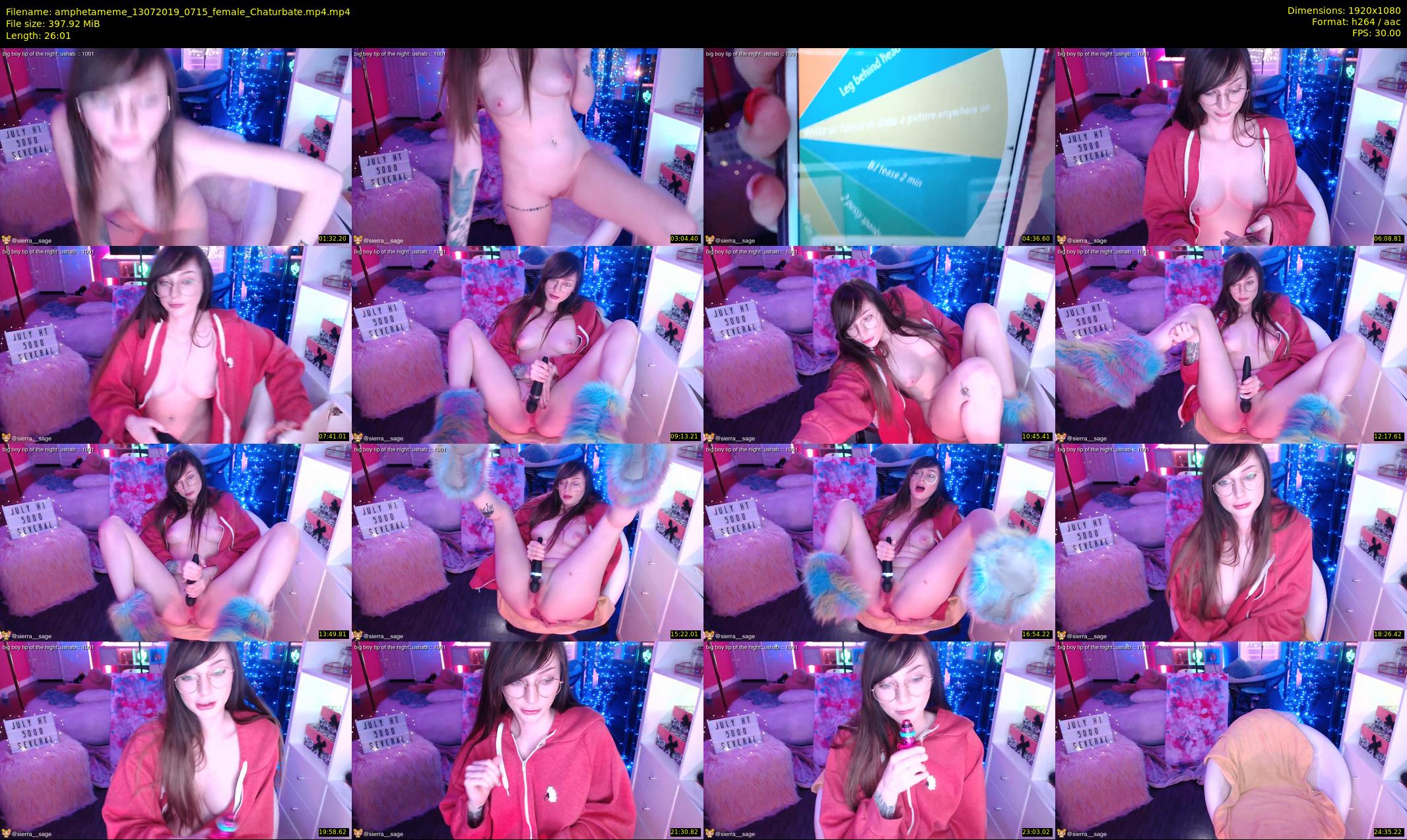 amphetameme — 27 minute Chaturbate female cam show recording, 1080p, Jul 13, 2019
