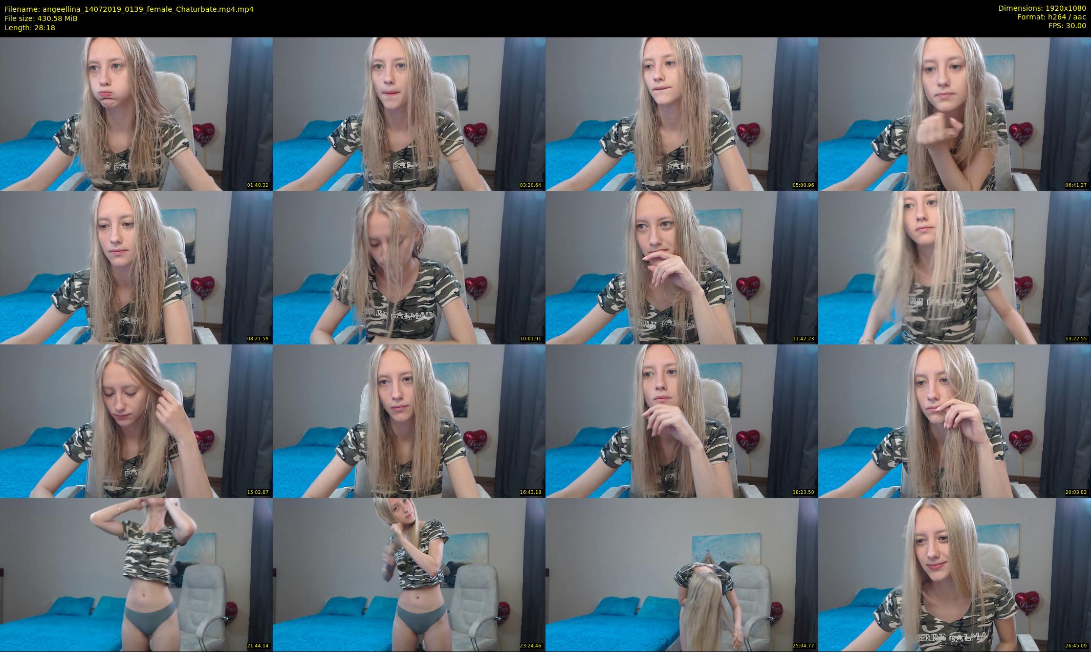 angeellina — 29 minute Chaturbate female cam show recording, 1080p, Jul 14, 2019