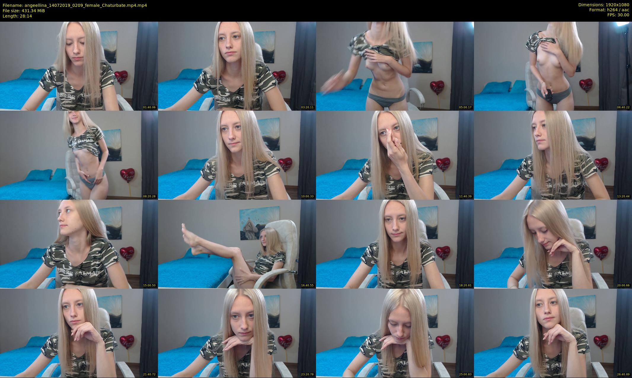 angeellina — 29 minute Chaturbate female cam show recording, 1080p, Jul 14, 2019