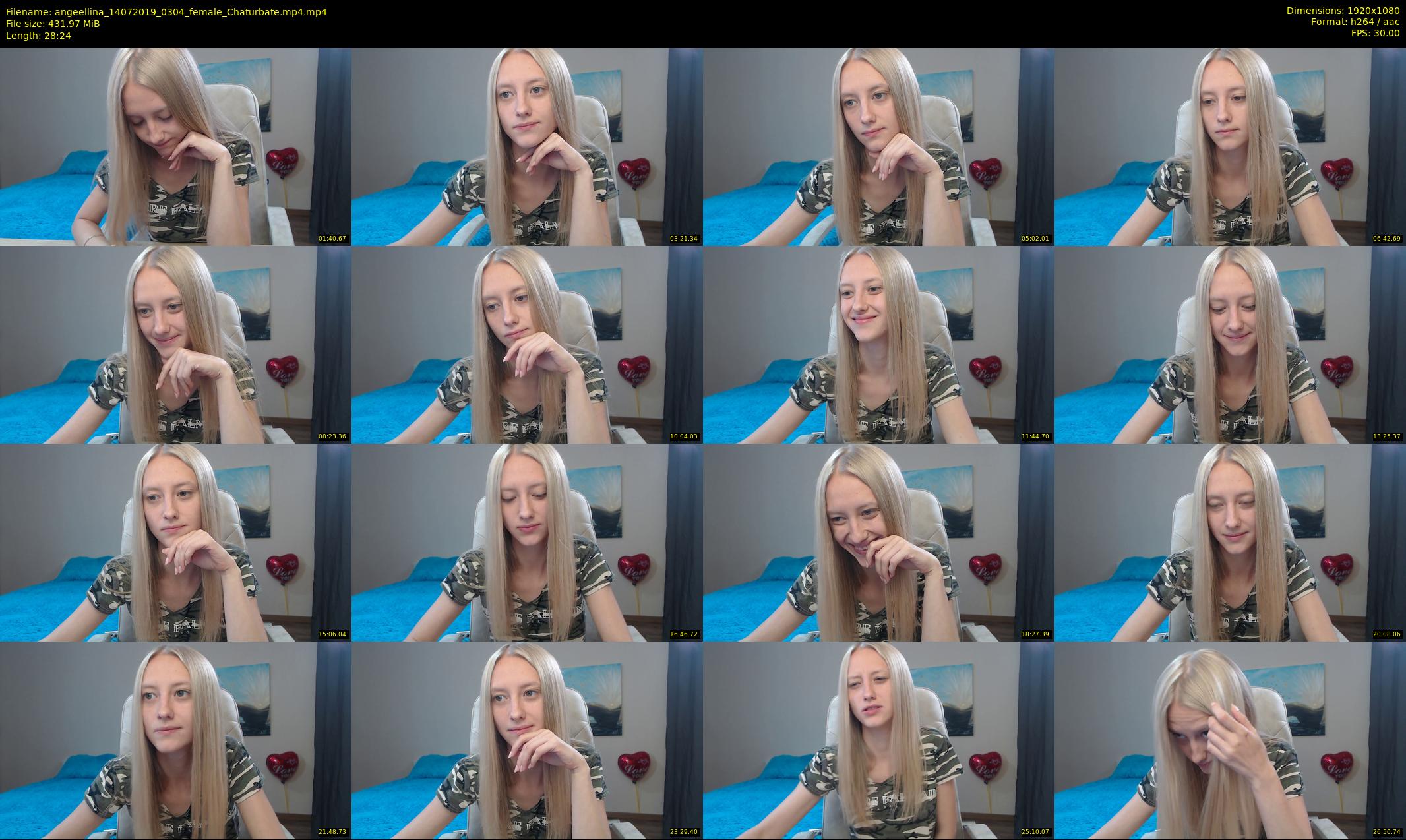 angeellina — 29 minute Chaturbate female cam show recording, 1080p, Jul 14, 2019