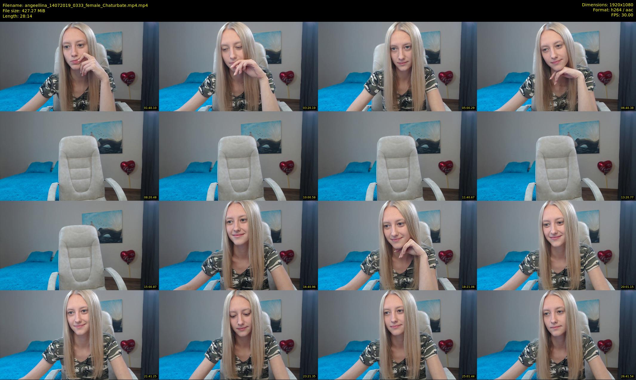 angeellina — 29 minute Chaturbate female cam show recording, 1080p, Jul 14, 2019