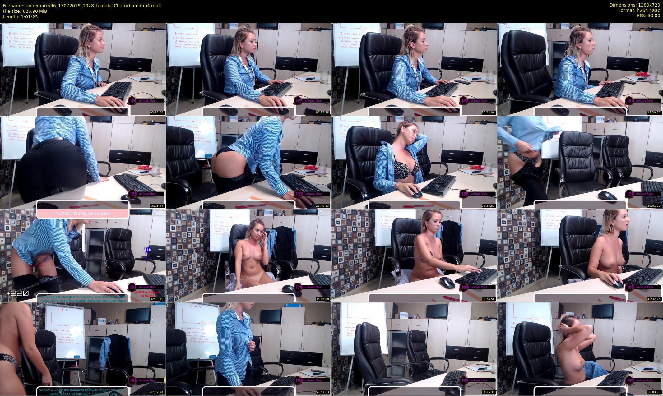 annemarry96 — 62 minute Chaturbate female cam show recording, 720p, Jul 13, 2019