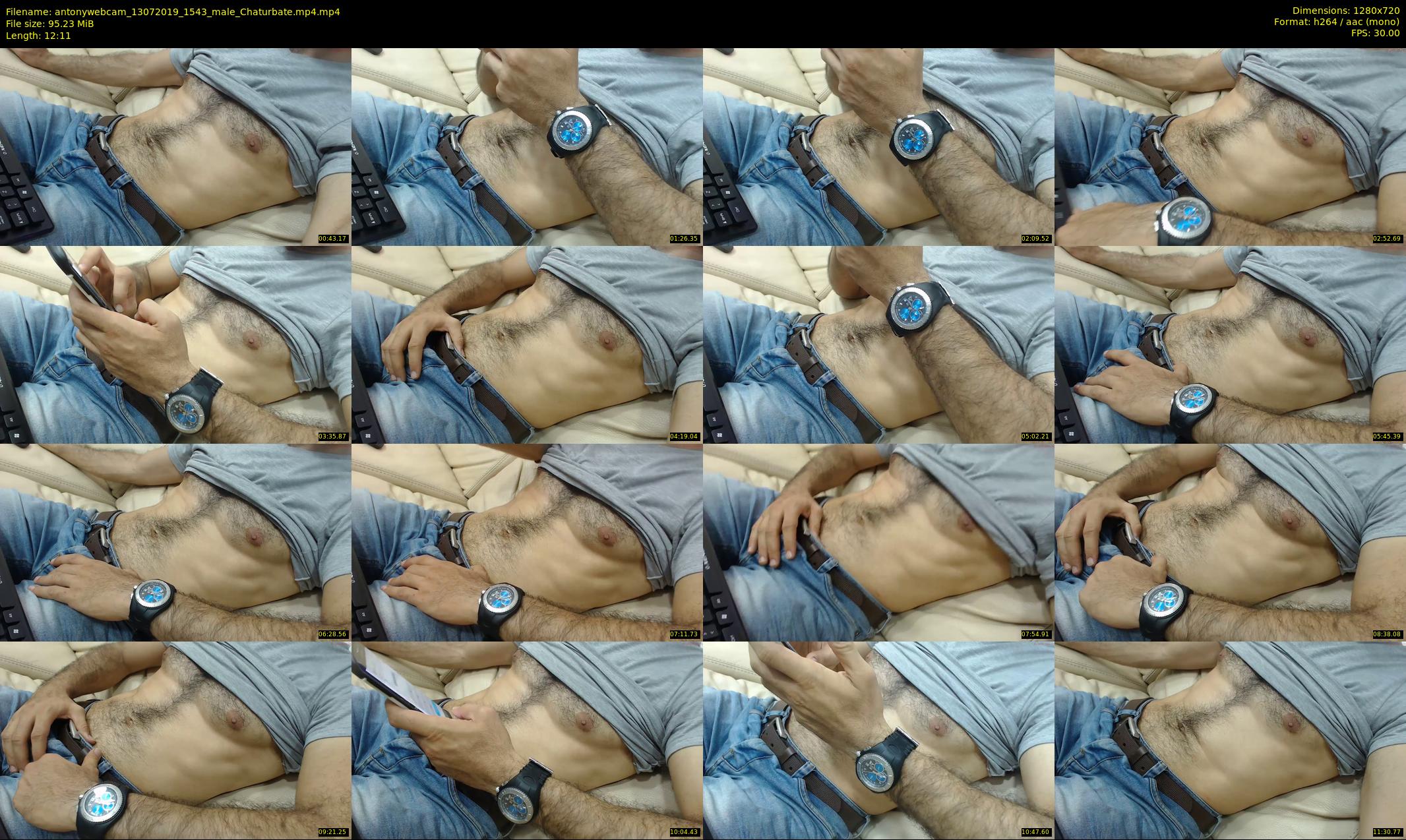 antonywebcam — 13 minute Chaturbate male cam show recording, 720p, Jul 13, 2019