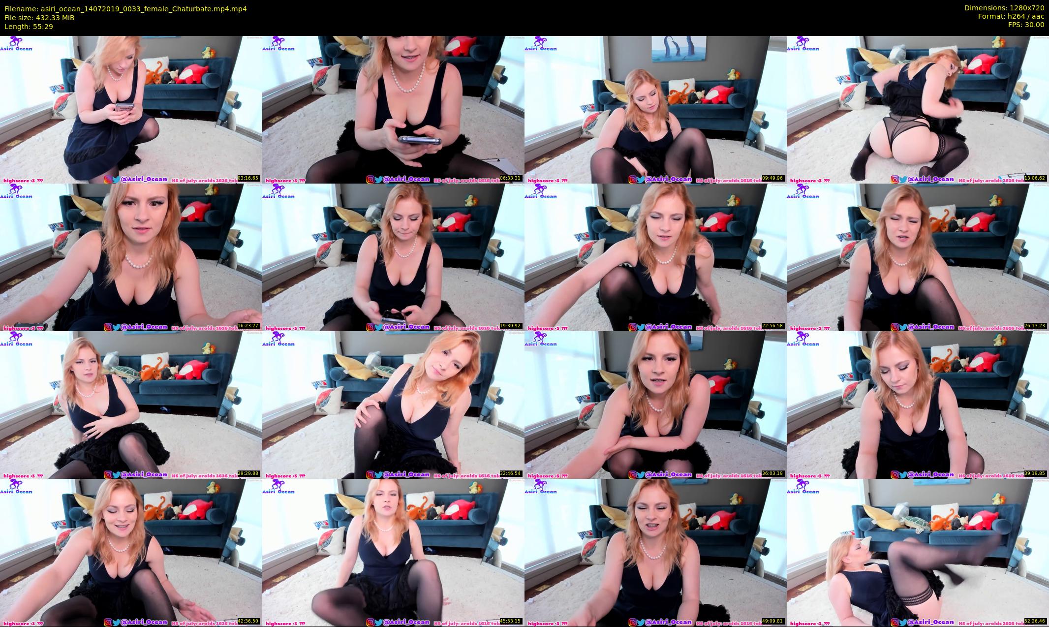 asiri_ocean — 56 minute Chaturbate female cam show recording, 720p, Jul 14, 2019