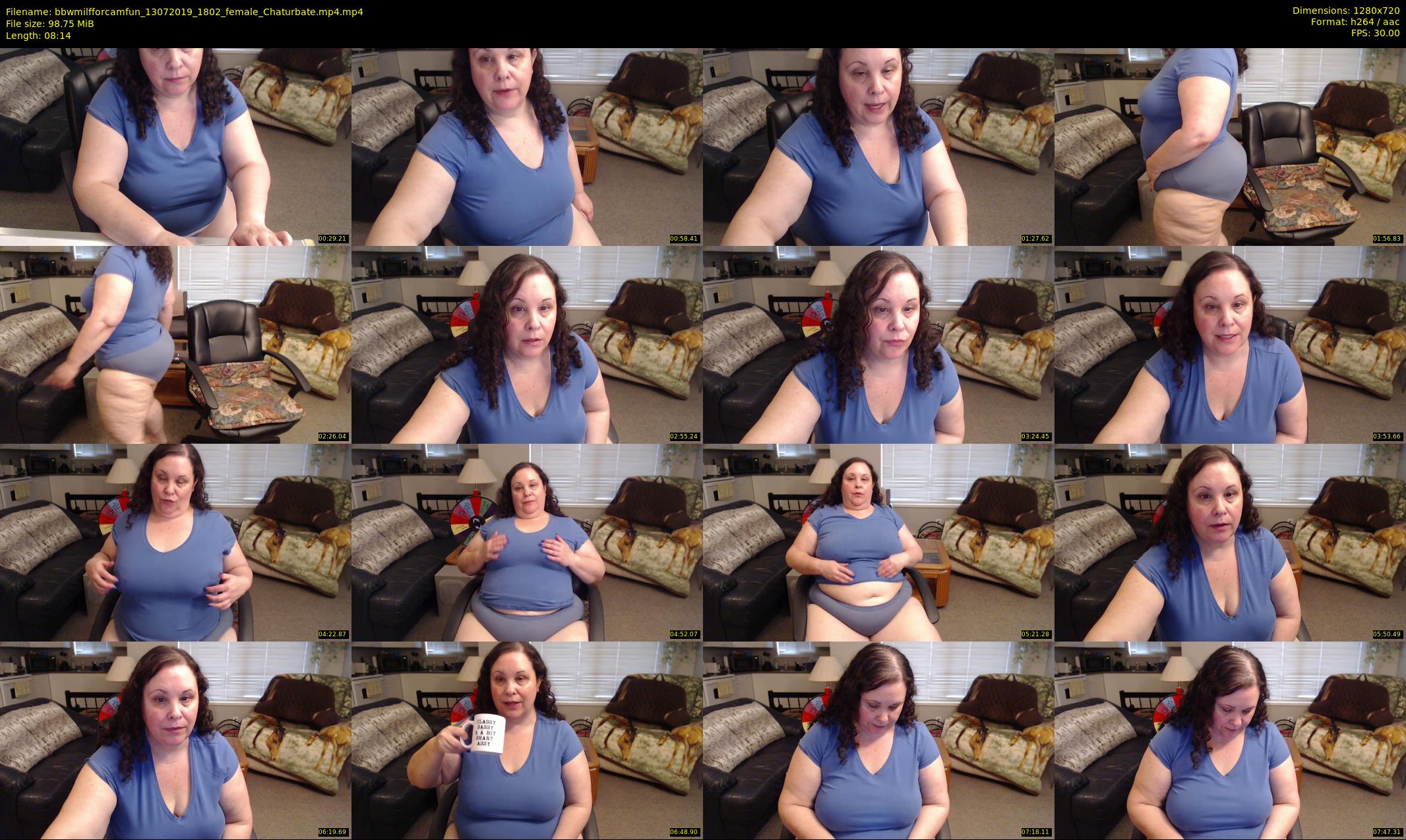 bbwmilfforcamfun — 9 minute Chaturbate female cam show recording, 720p, Jul 13, 2019