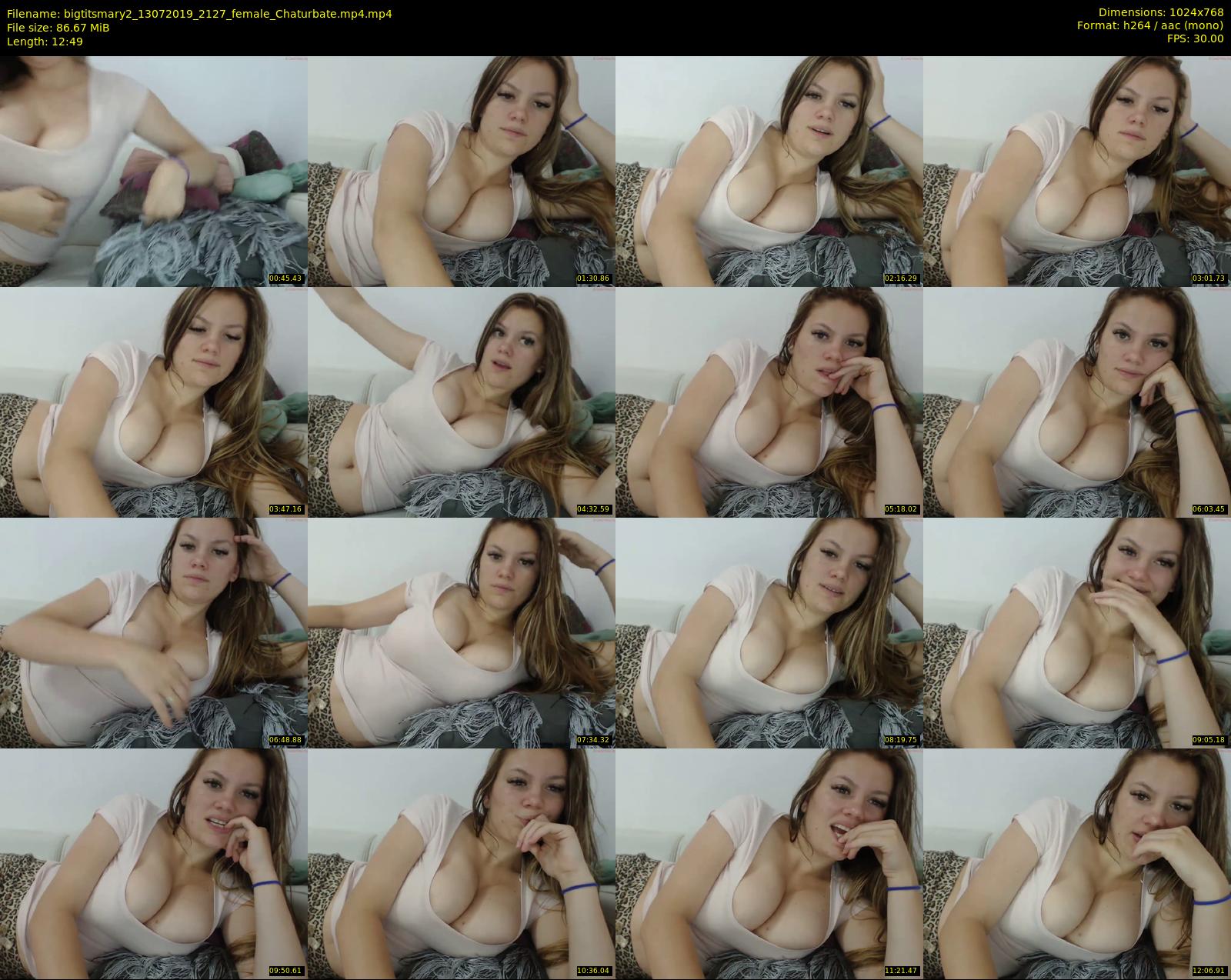 bigtitsmary2 — 13 minute Chaturbate female cam show recording, 720p, Jul 13, 2019