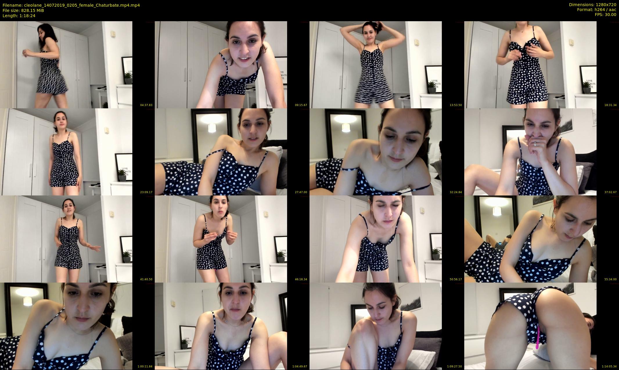 cleolane — 79 minute Chaturbate female cam show recording, 720p, Jul 14, 2019