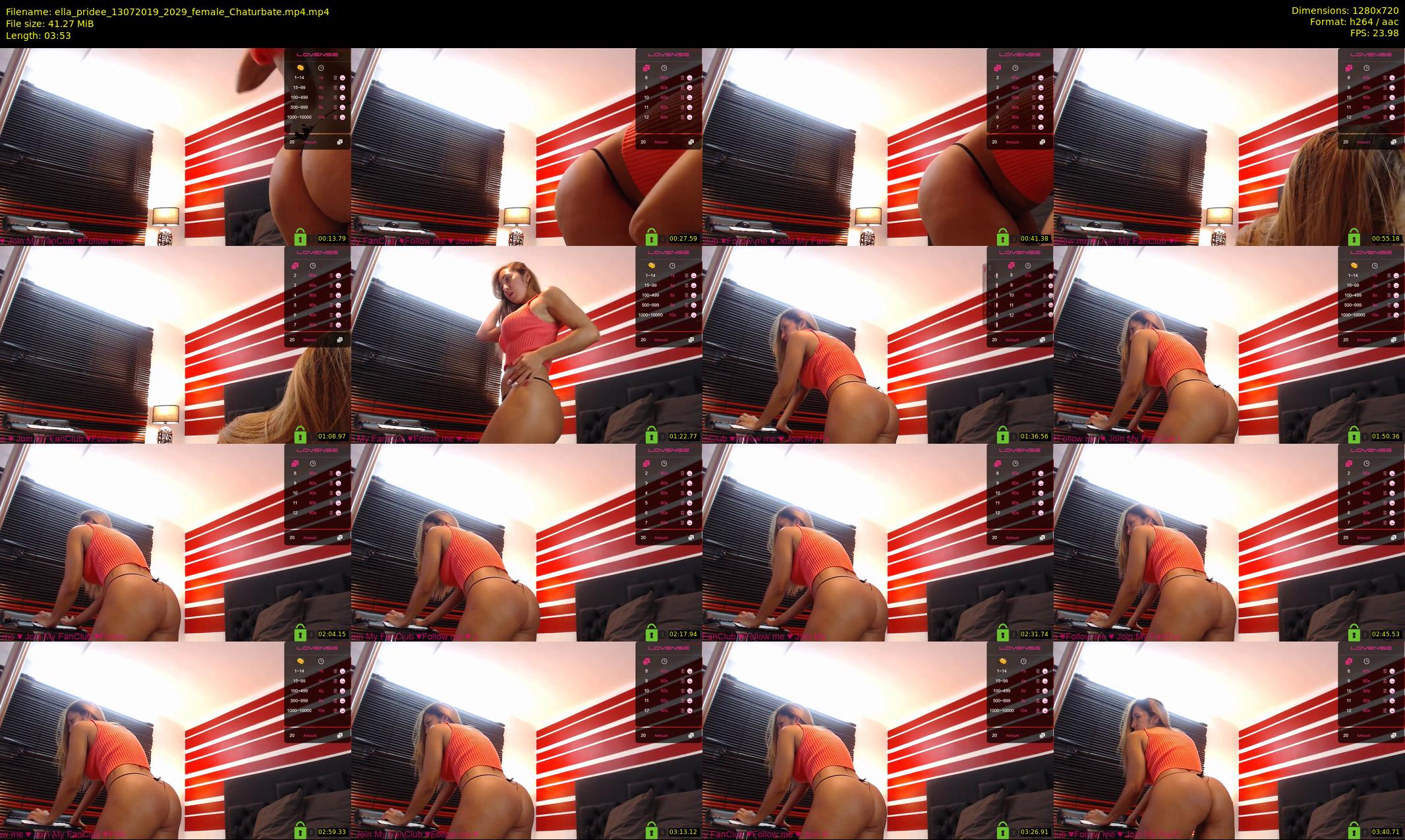 ella_pridee — 4 minute Chaturbate female cam show recording, 720p, Jul 13, 2019
