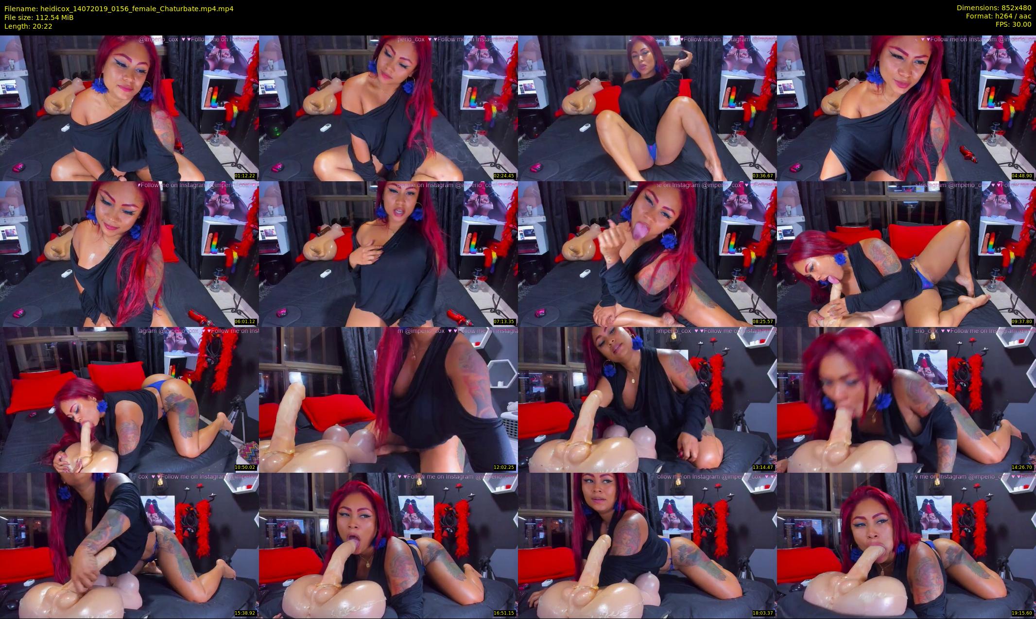 heidicox — 21 minute Chaturbate female cam show recording, 480p, Jul 14, 2019
