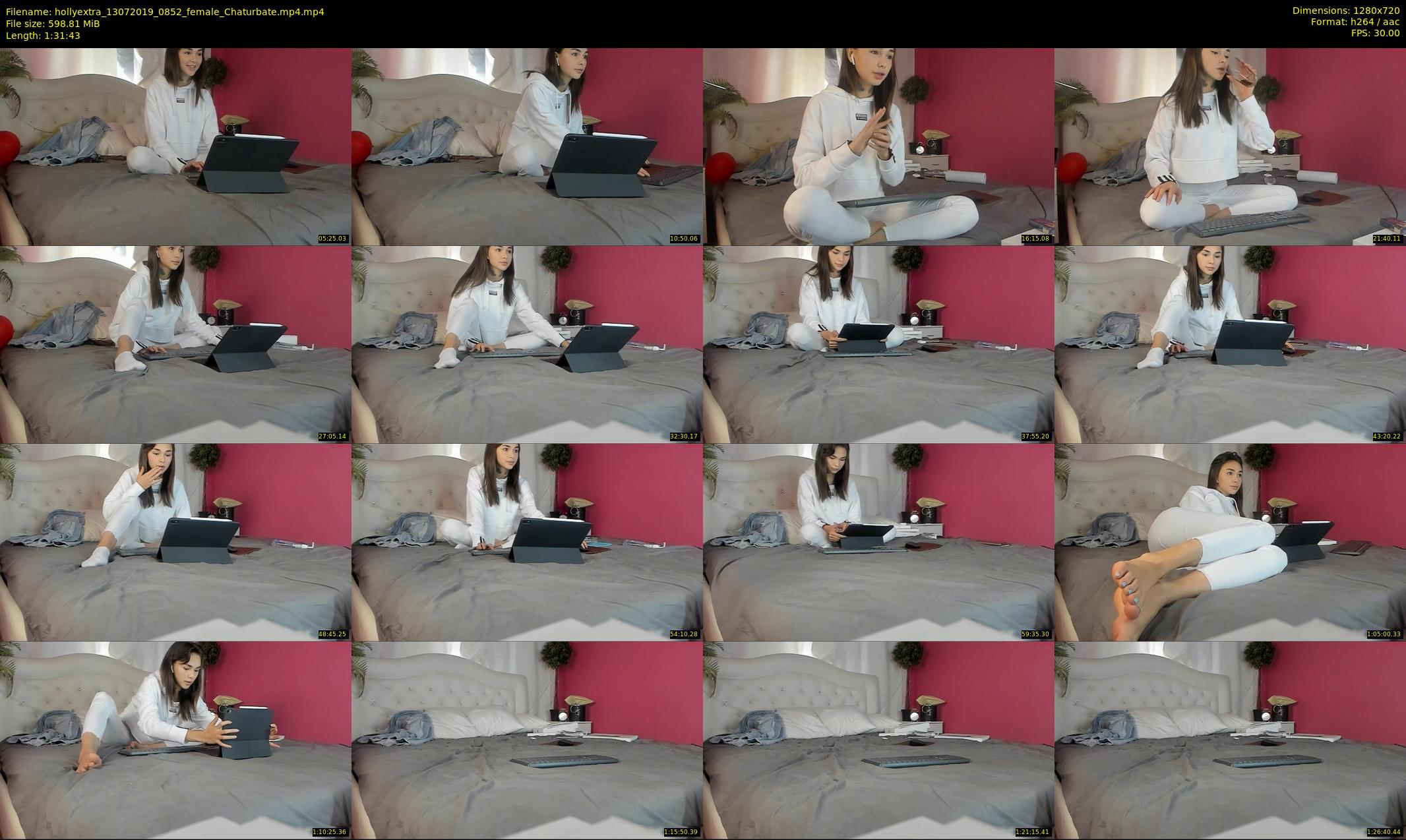 hollyextra — 92 minute Chaturbate female cam show recording, 720p, Jul 13, 2019