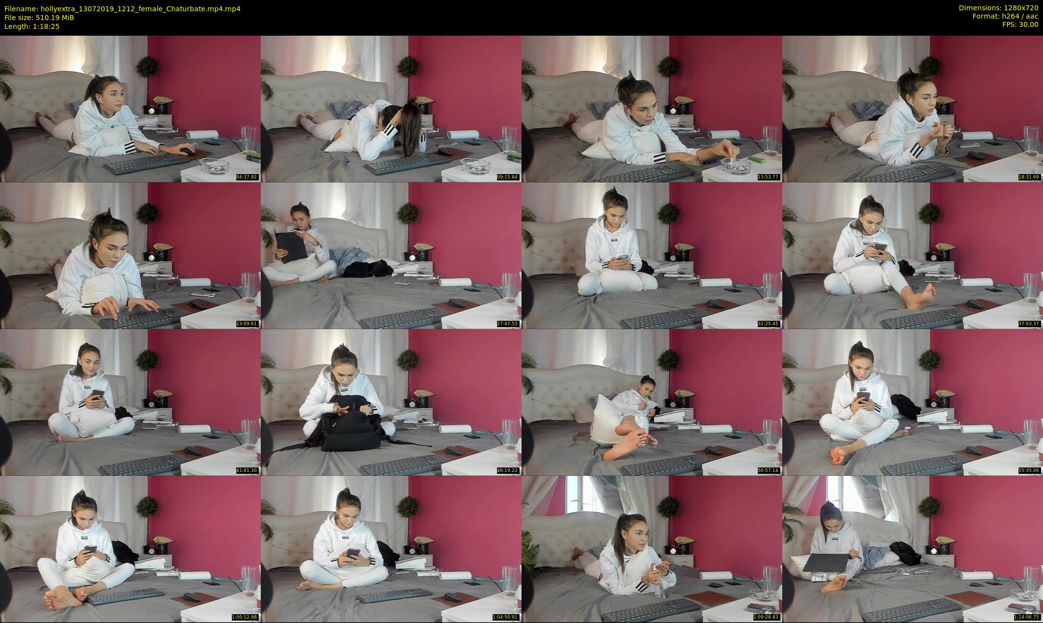 hollyextra — 79 minute Chaturbate female cam show recording, 720p, Jul 13, 2019