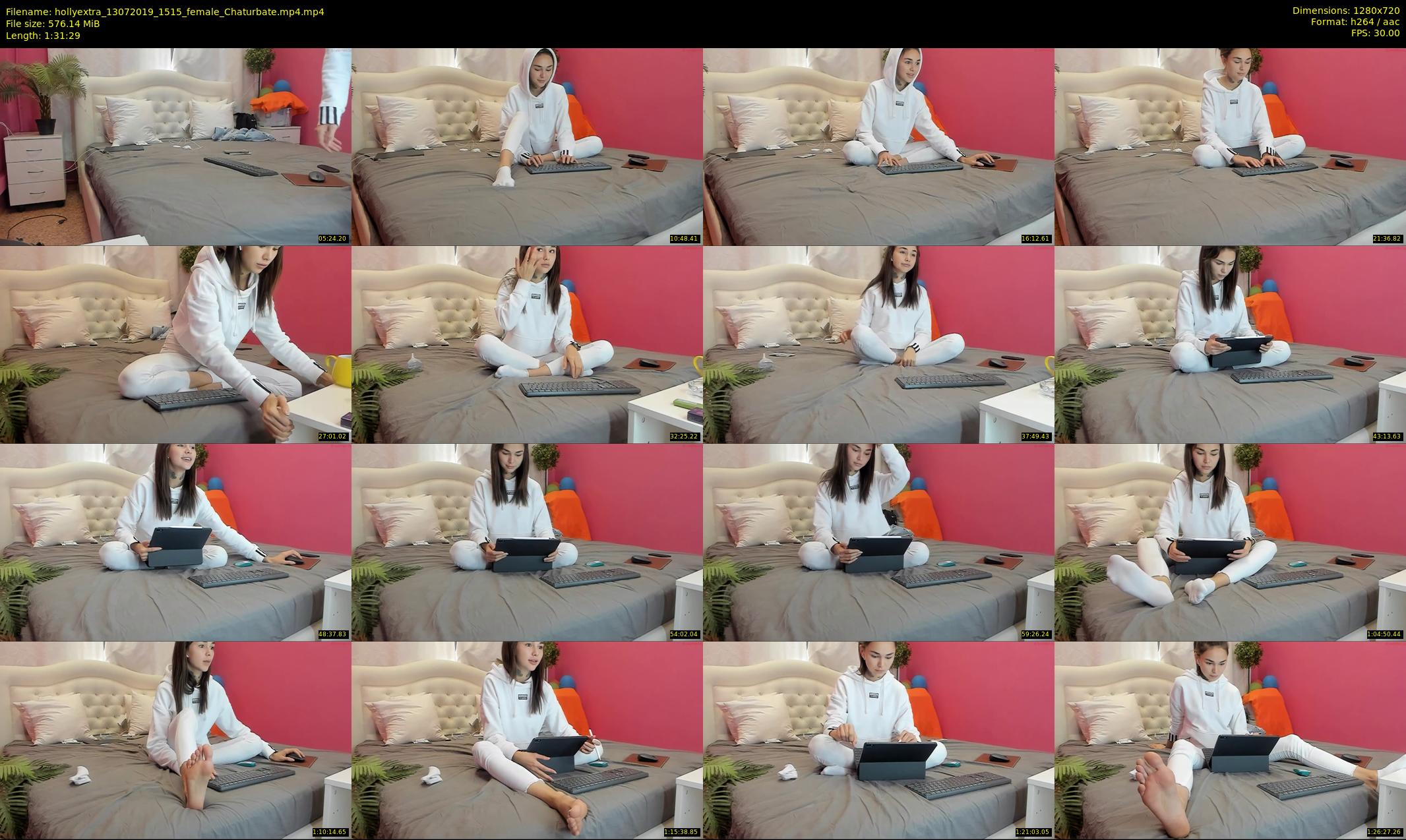 hollyextra — 92 minute Chaturbate female cam show recording, 720p, Jul 13, 2019