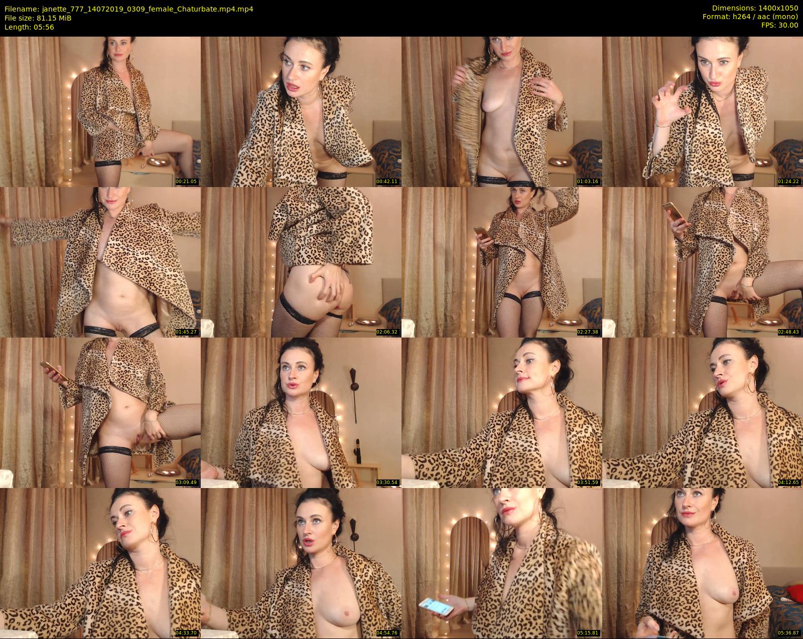 janette_777 — 6 minute Chaturbate female cam show recording, 720p, Jul 14, 2019