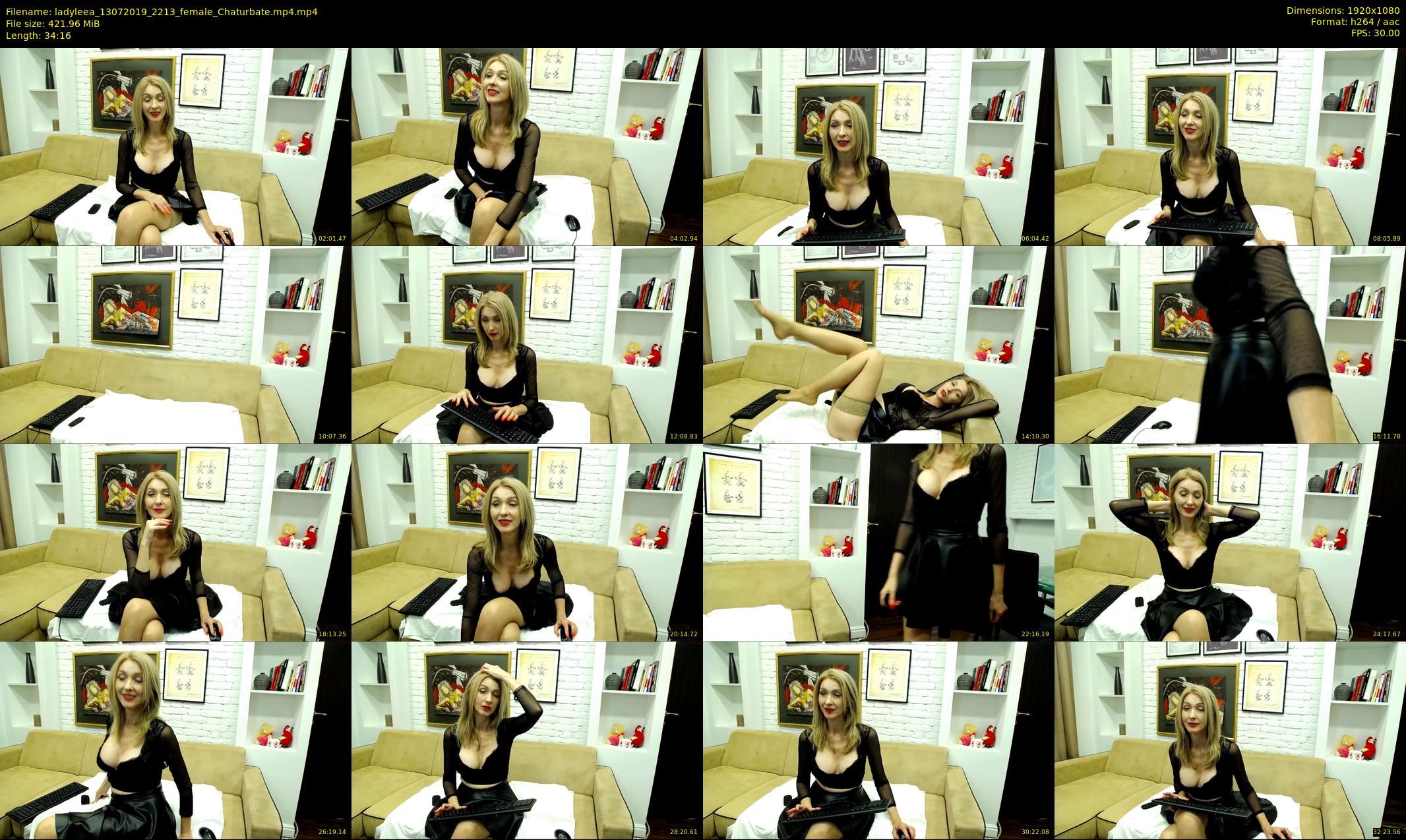 ladyleea — 35 minute Chaturbate female cam show recording, 1080p, Jul 13, 2019