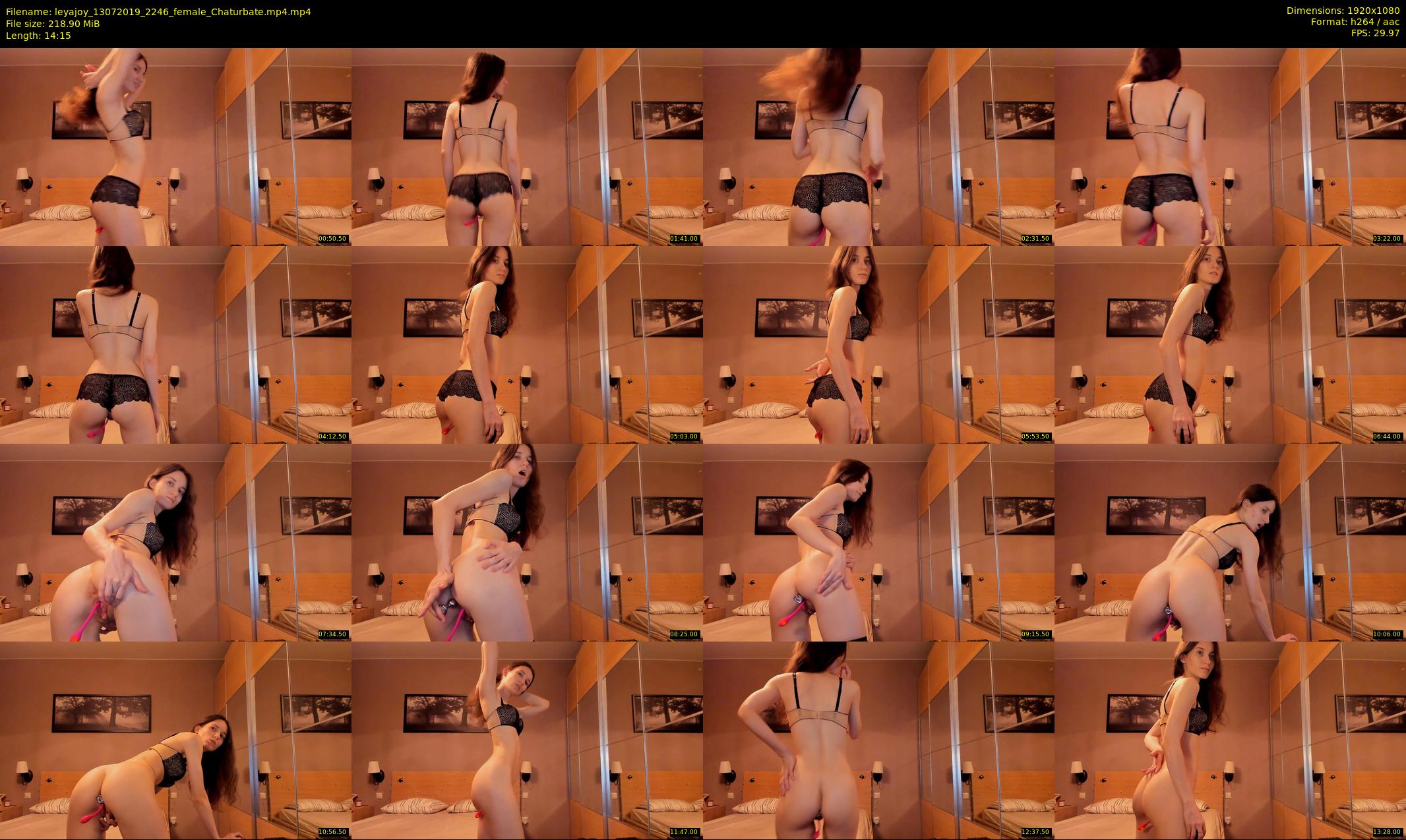 leyajoy — 15 minute Chaturbate female cam show recording, 1080p, Jul 13, 2019