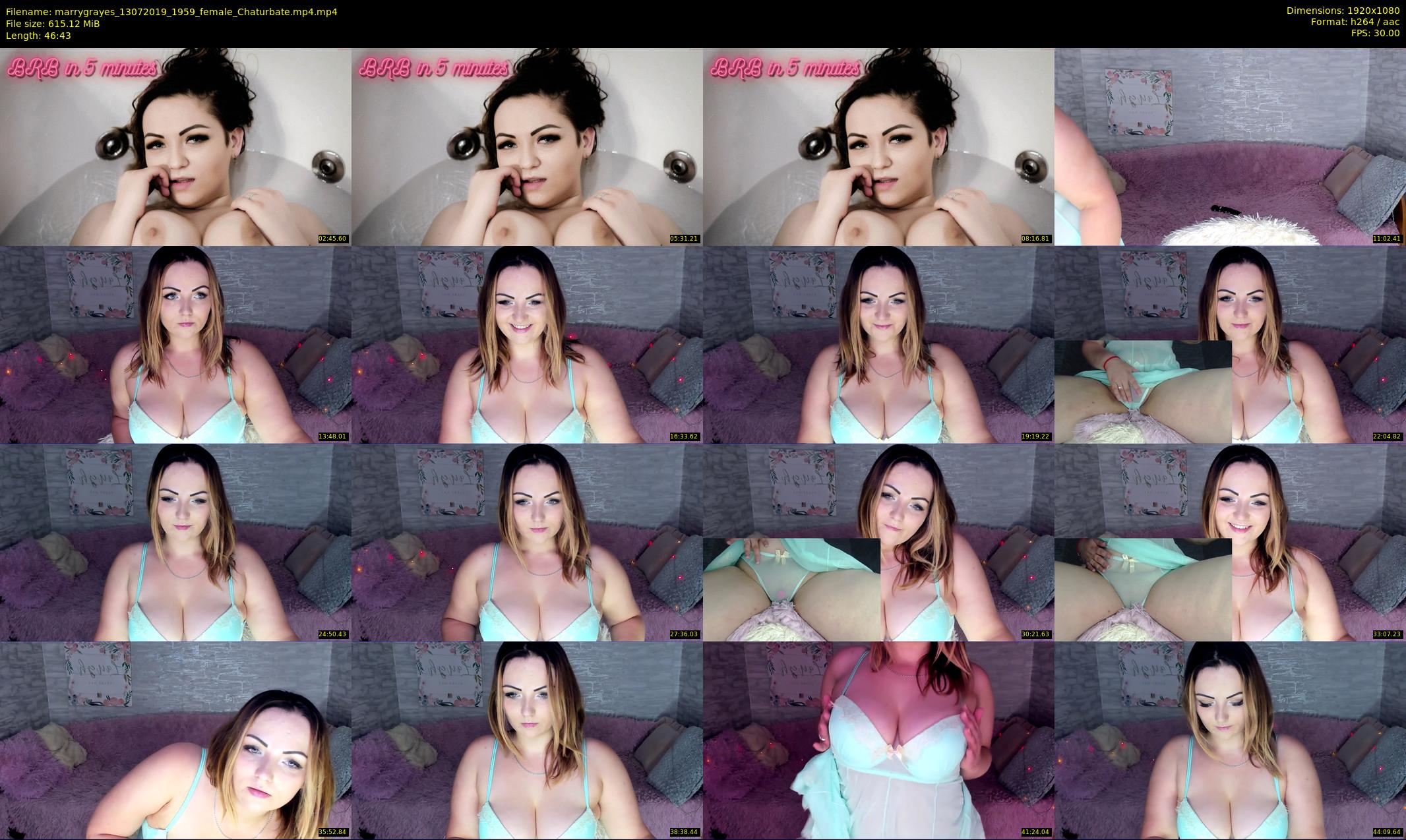 marrygrayes — 47 minute Chaturbate female cam show recording, 1080p, Jul 13, 2019