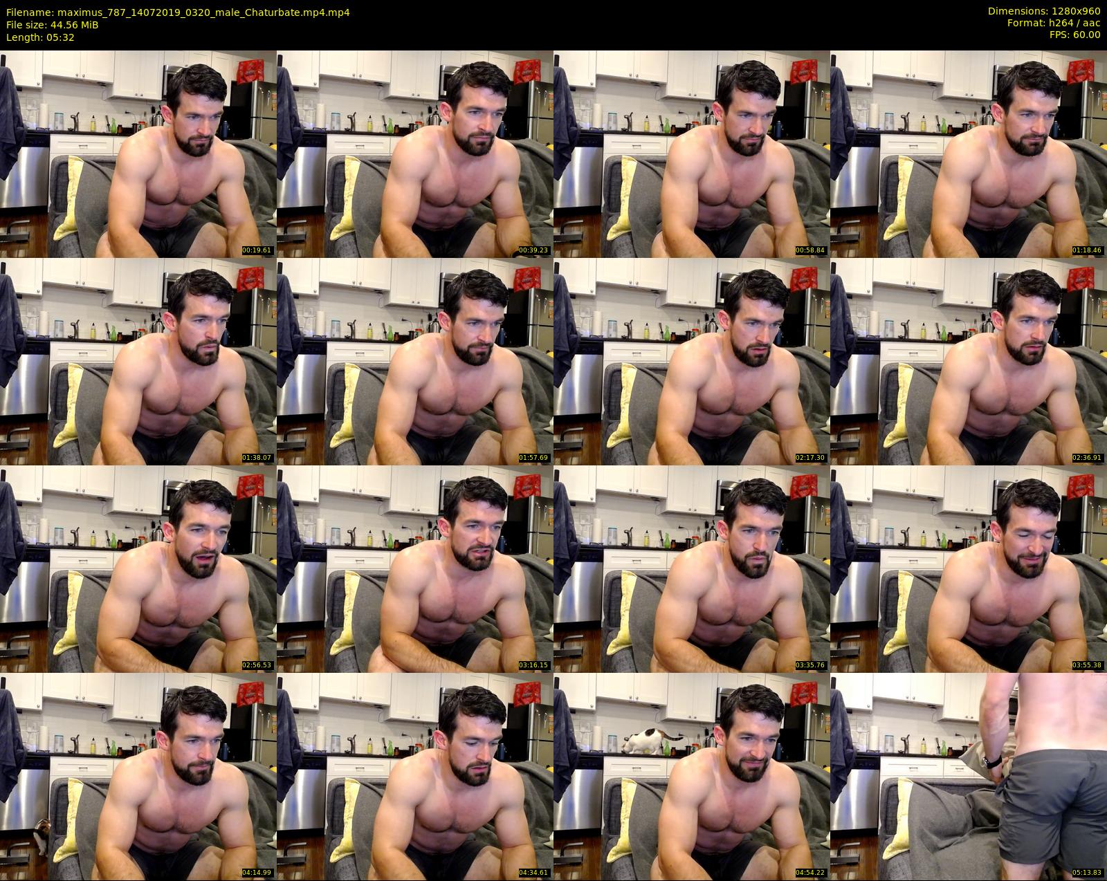 maximus_787 — 6 minute Chaturbate male cam show recording, 720p, Jul 14, 2019