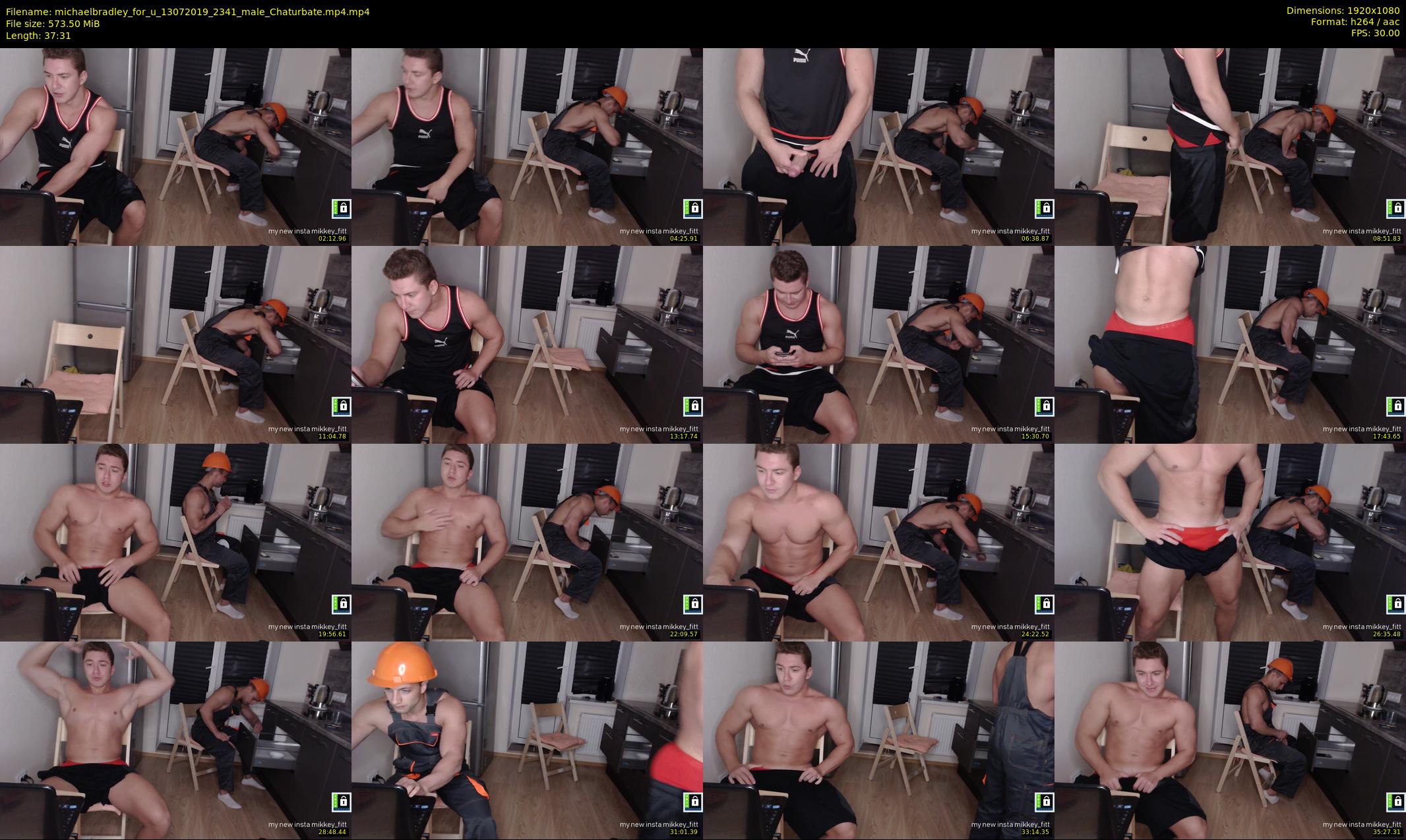 michaelbradley_for_u — 38 minute Chaturbate male cam show recording, 1080p, Jul 13, 2019